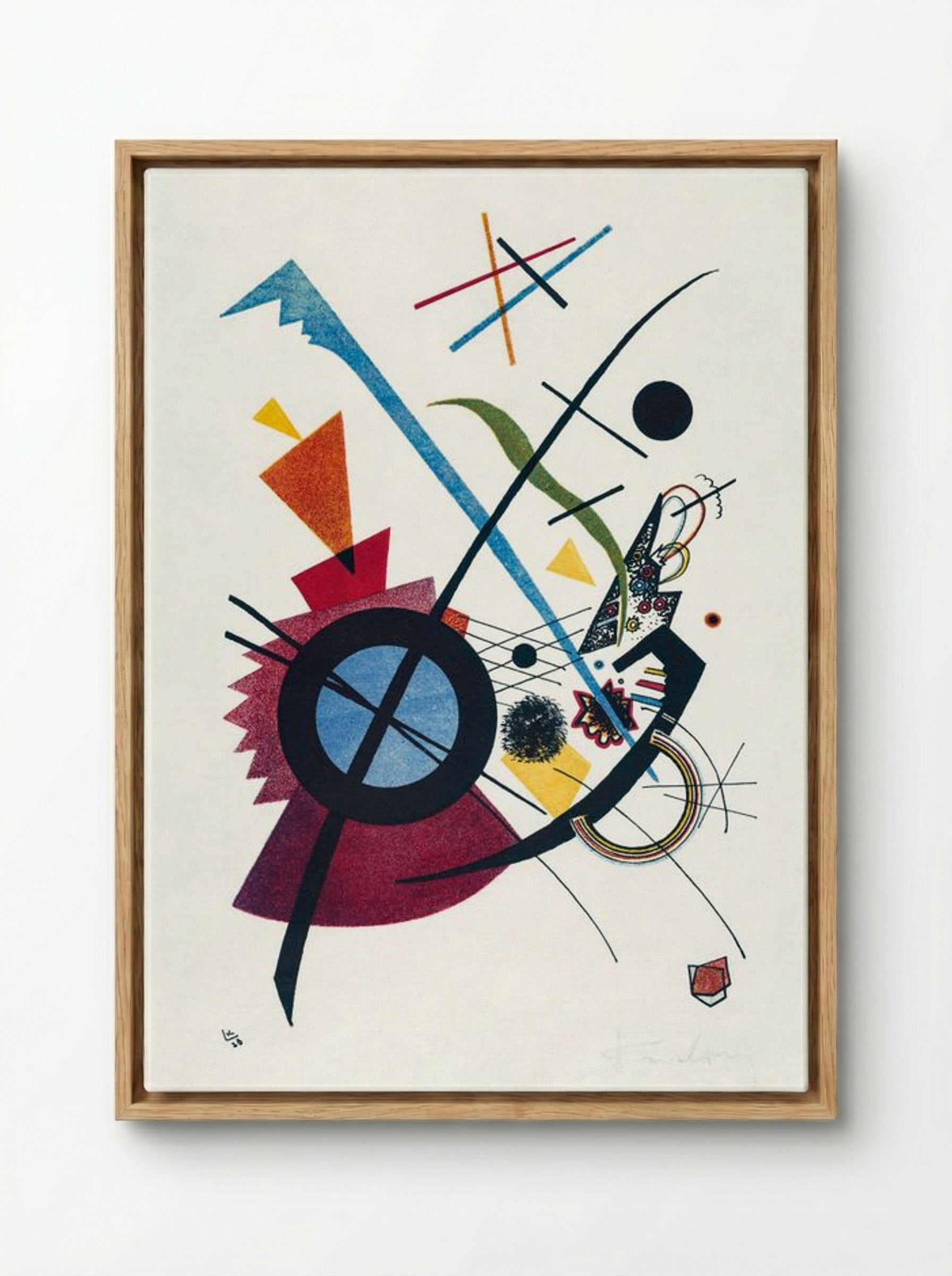 Violet - Wassily Kandinsky - Framed Canvas Wood