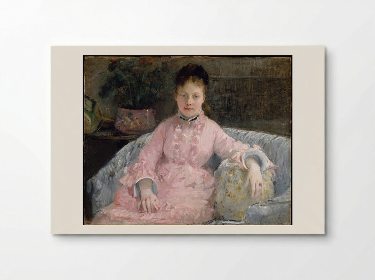 The Pink Dress (Albertie-Marguerite Carré) - Berthe Morisot - Poster