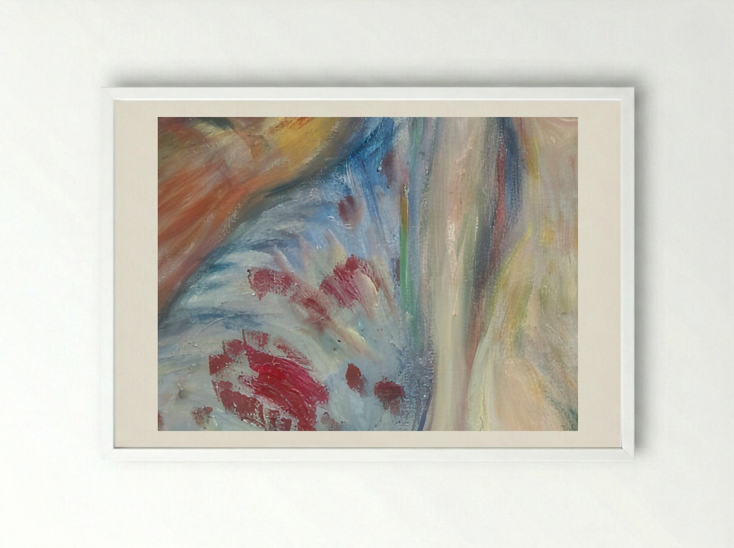The Death of Marat - Edvard Munch - Framed Print White