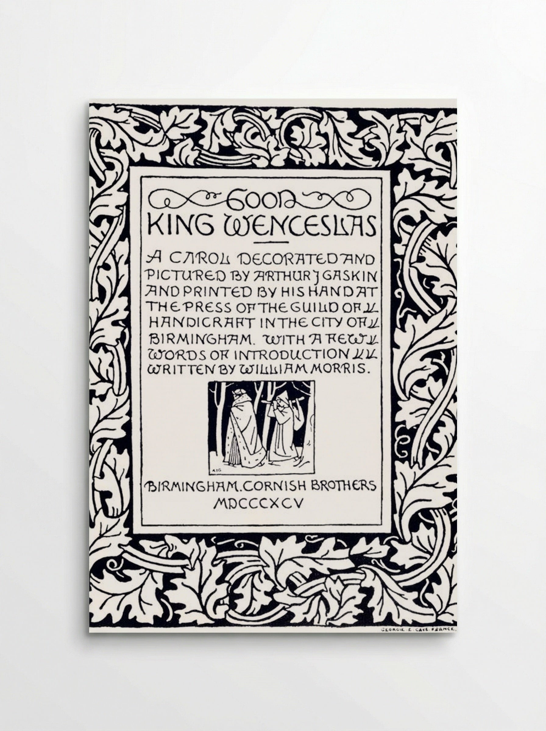 Good King Wenceslas (Manuscript Page) - William Morris - Poster