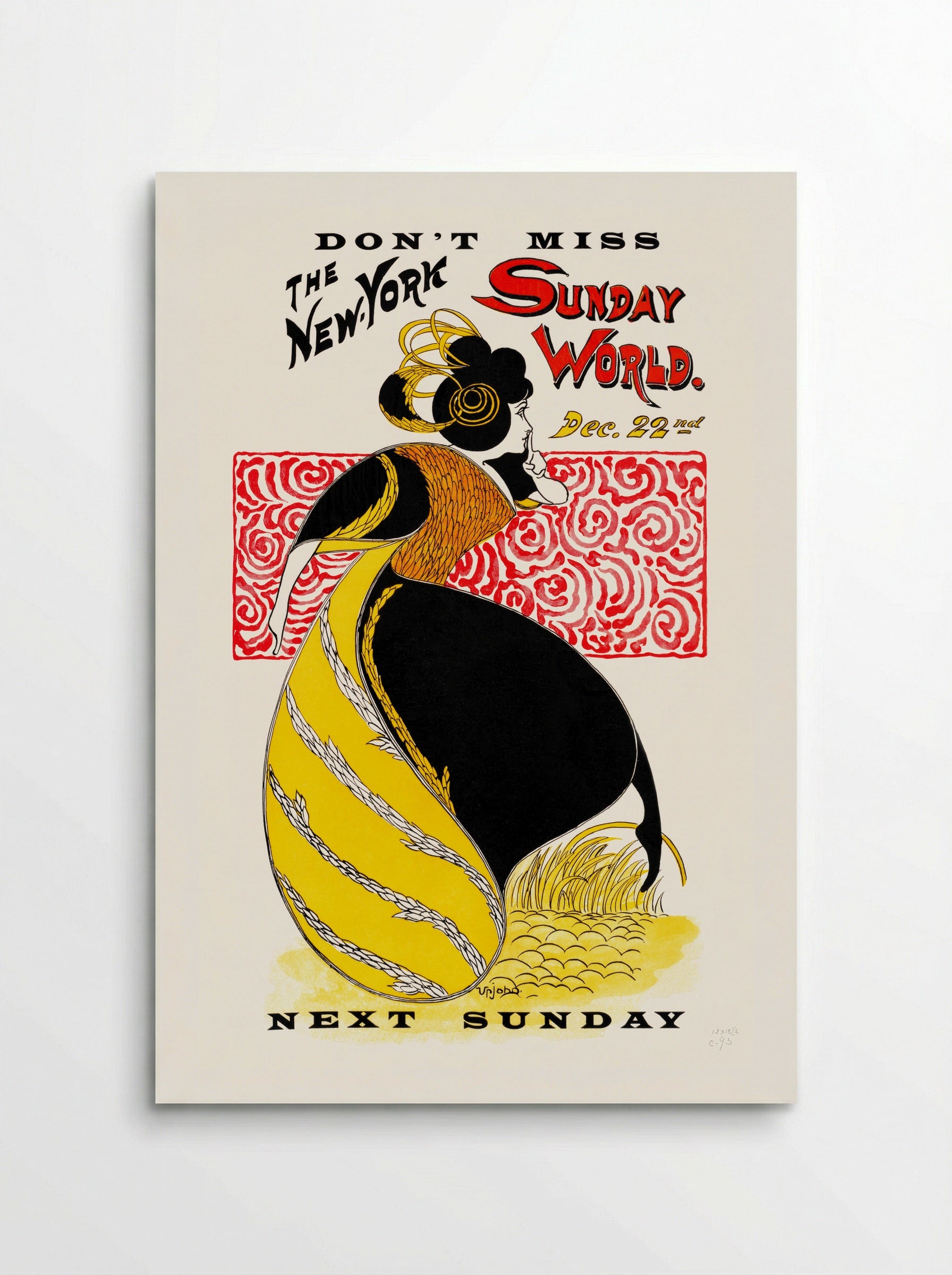 The New York Sunday World, Dec. 22nd - Frank King - Poster