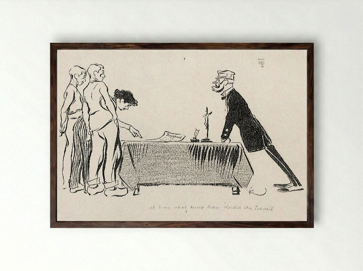 Report - Frantisek Kupka - Framed Print Dark Wood