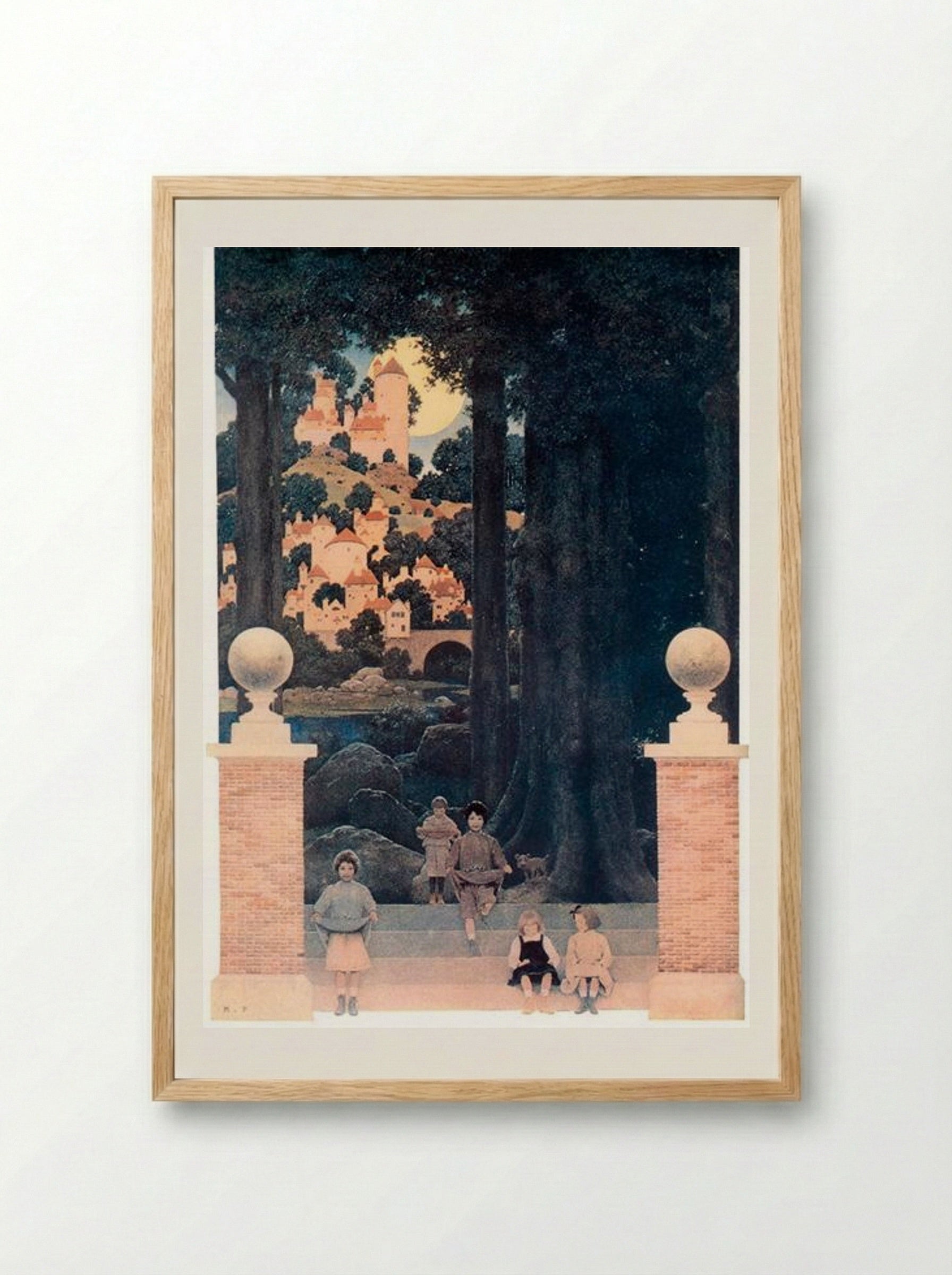 The Sugar-plum Tree - Maxfield Parrish - Framed Print Wood