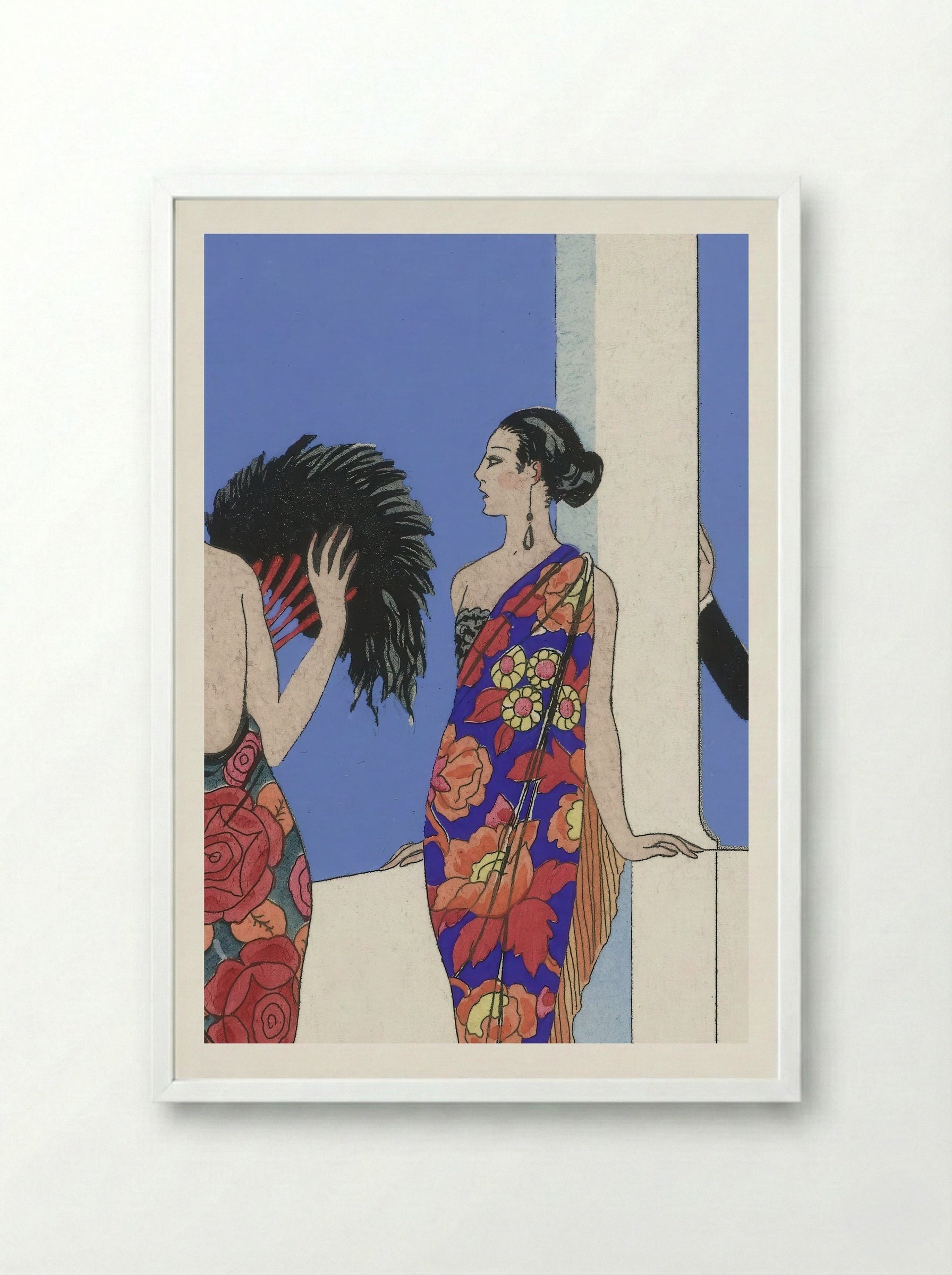 Le Goût des Châles - George Barbier - Framed Print White