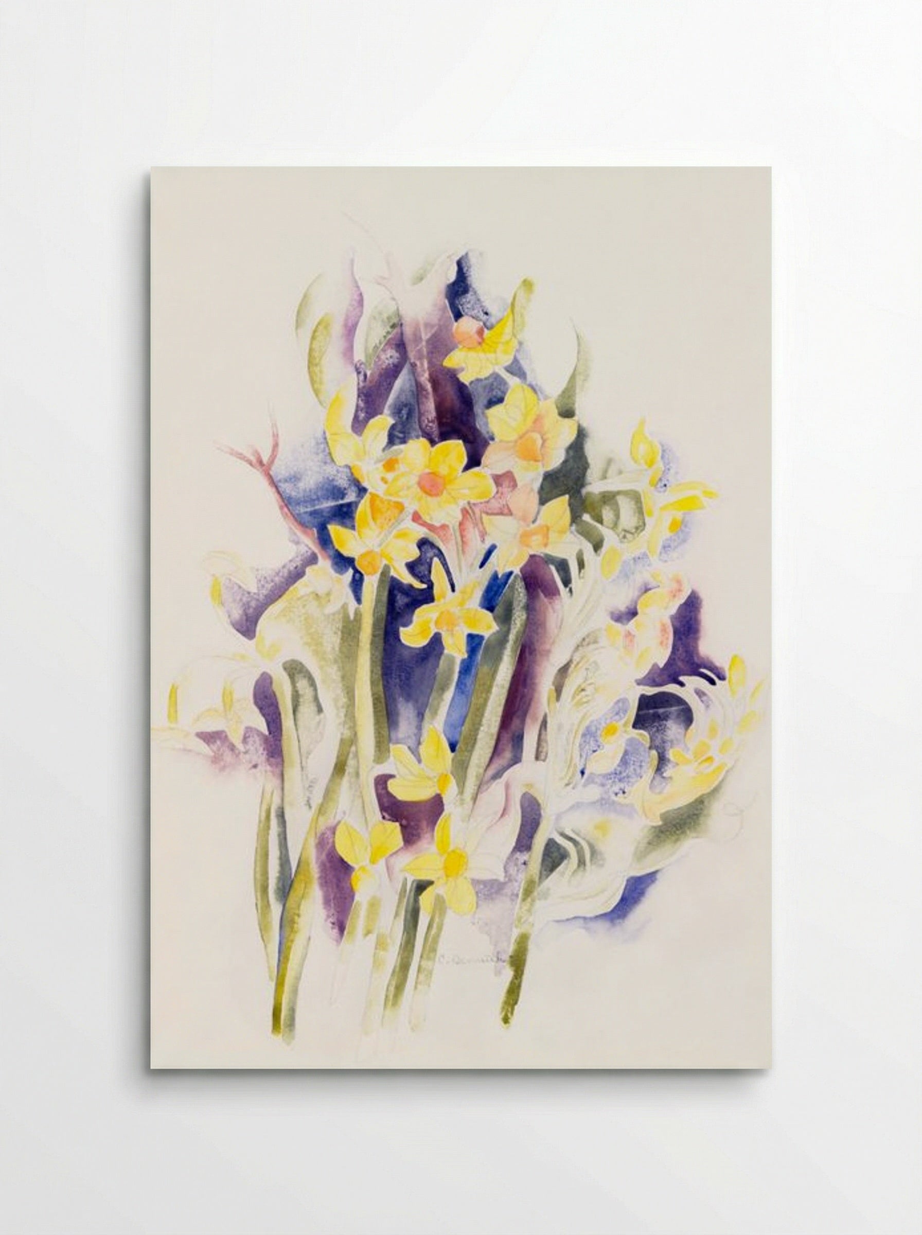 Small Daffodils - Charles Demuth - Poster