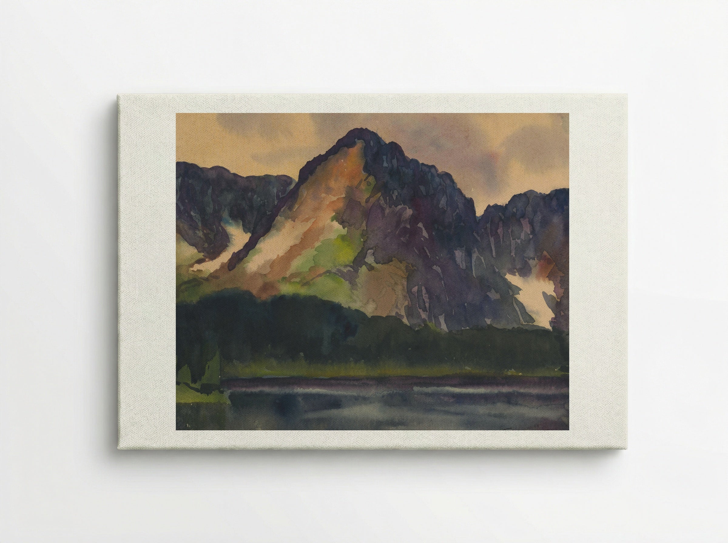 Rocky Hills Above River - Zolo Palugyay - Canvas