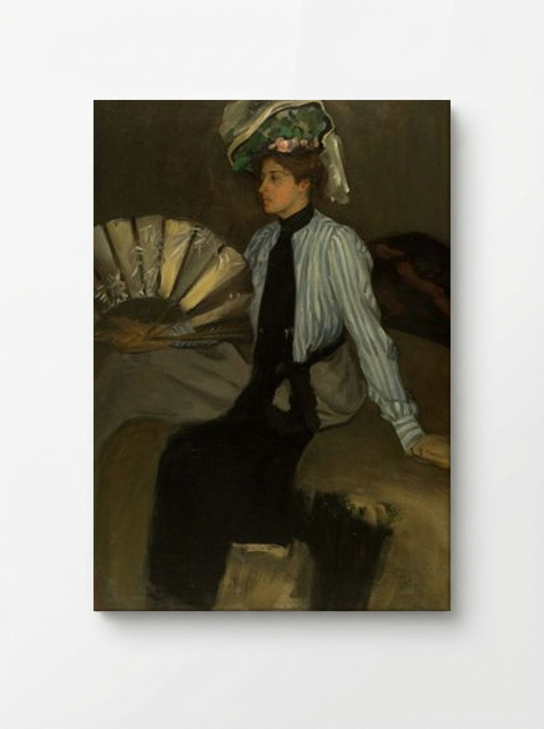 Young Woman with Fan - Alfred Henry Maurer - Canvas