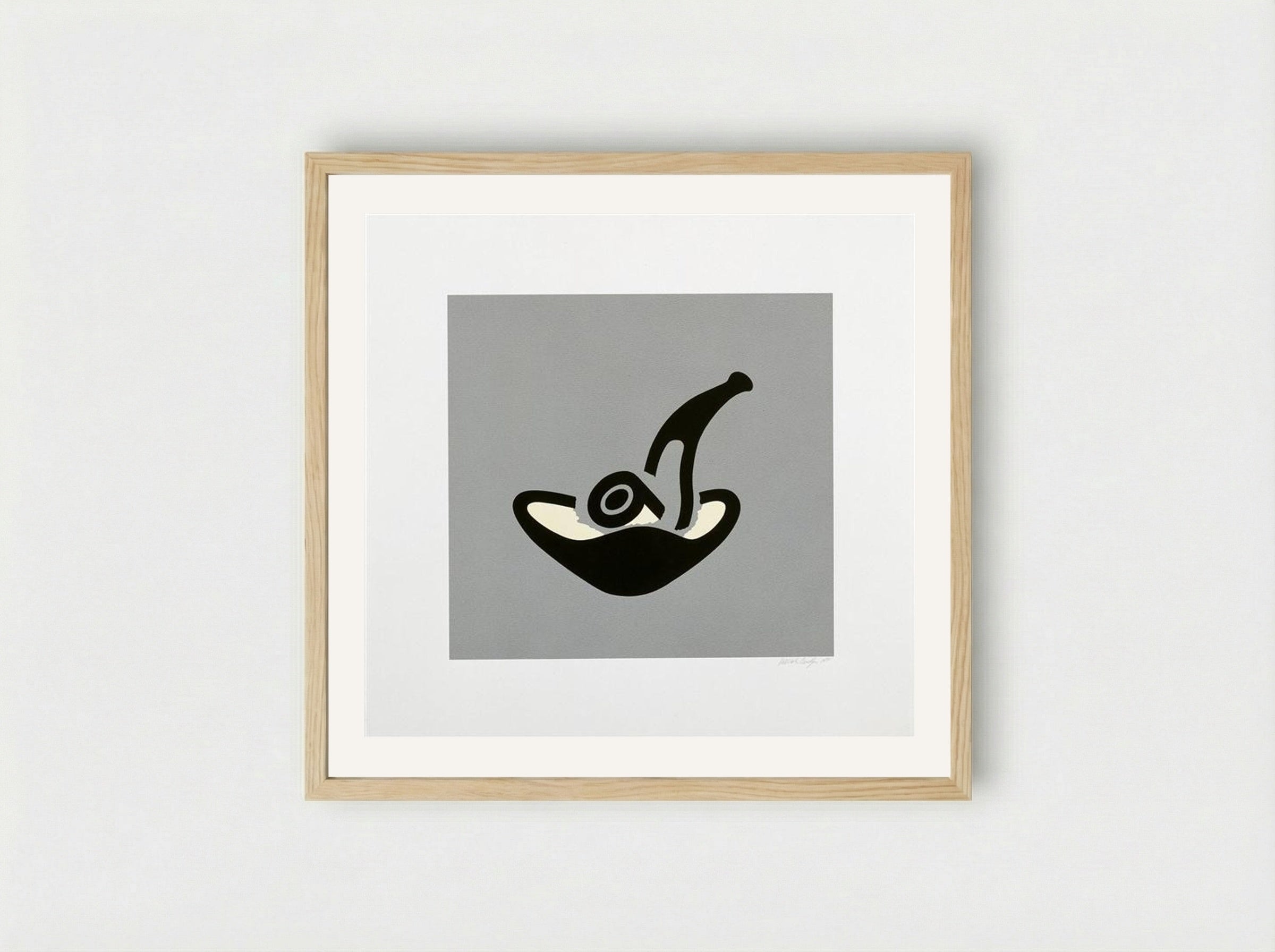 Grey Pipe - Patrick Caulfield - Framed Print Wood