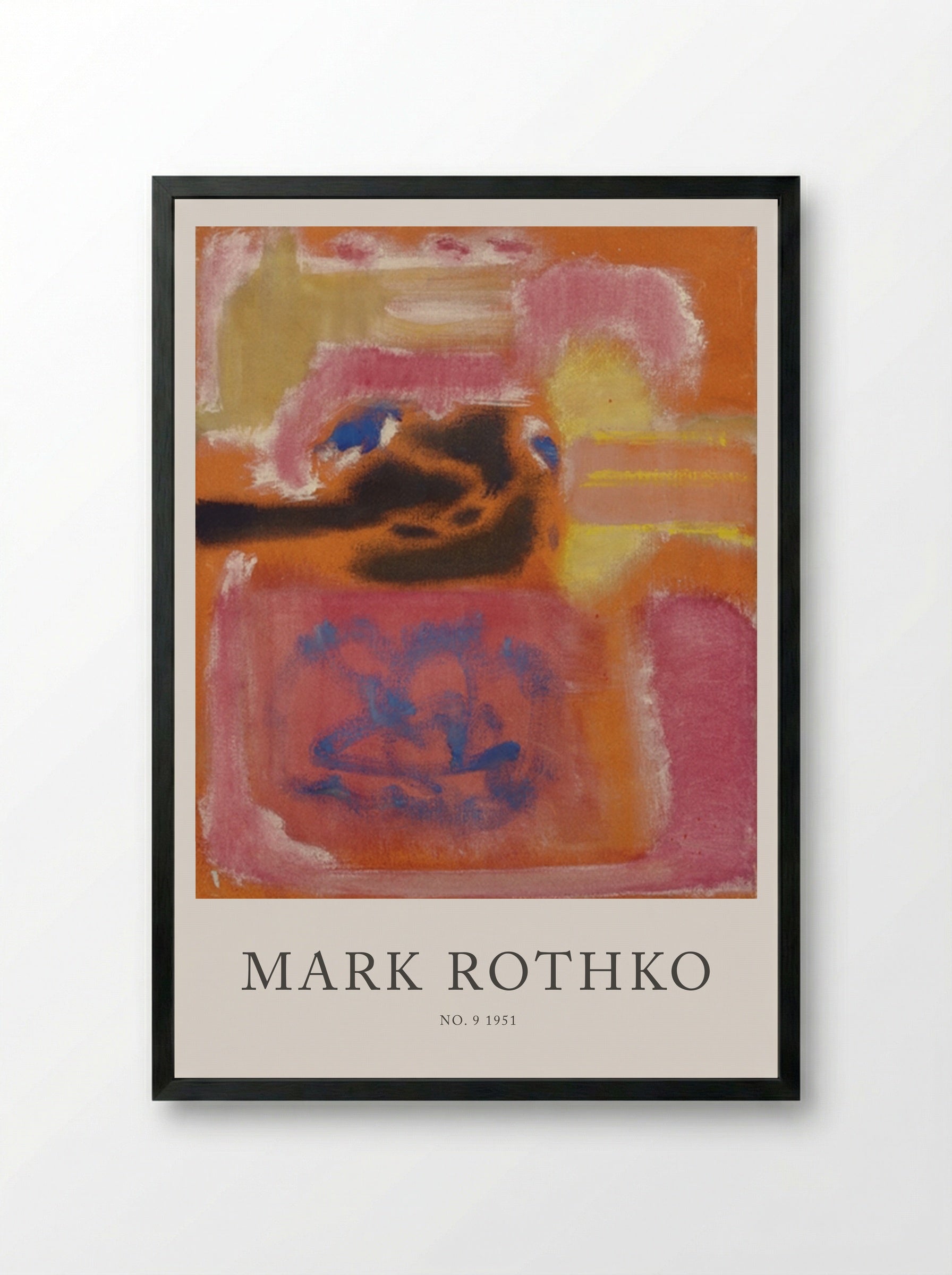 No. 9 - Mark Rothko - Framed Print Black