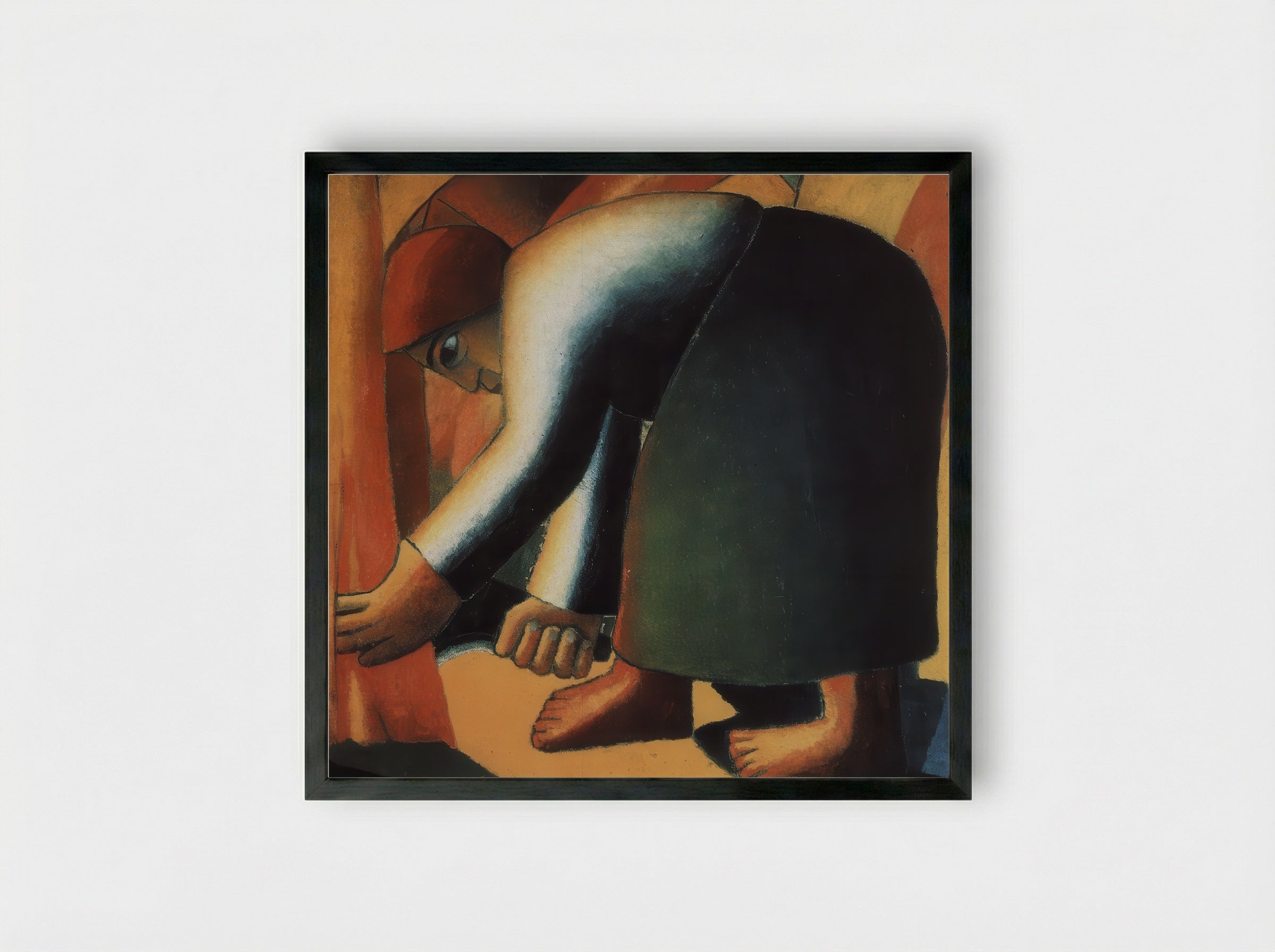 The Reaper - Kazimir Malevich - Framed Print Black