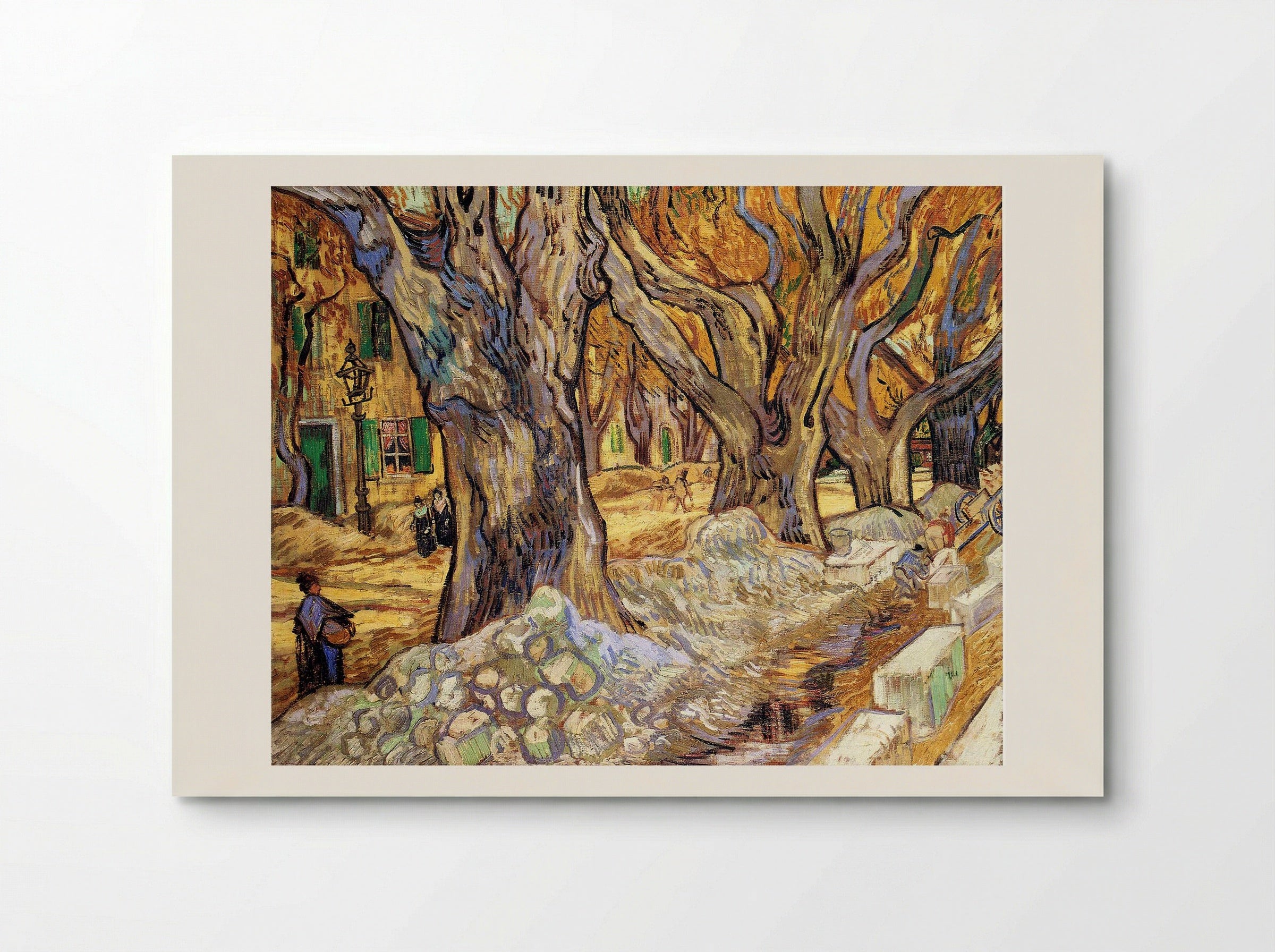 The Large Plane Trees (Road Menders at Saint-Rémy) - Vincent van Gogh - Poster