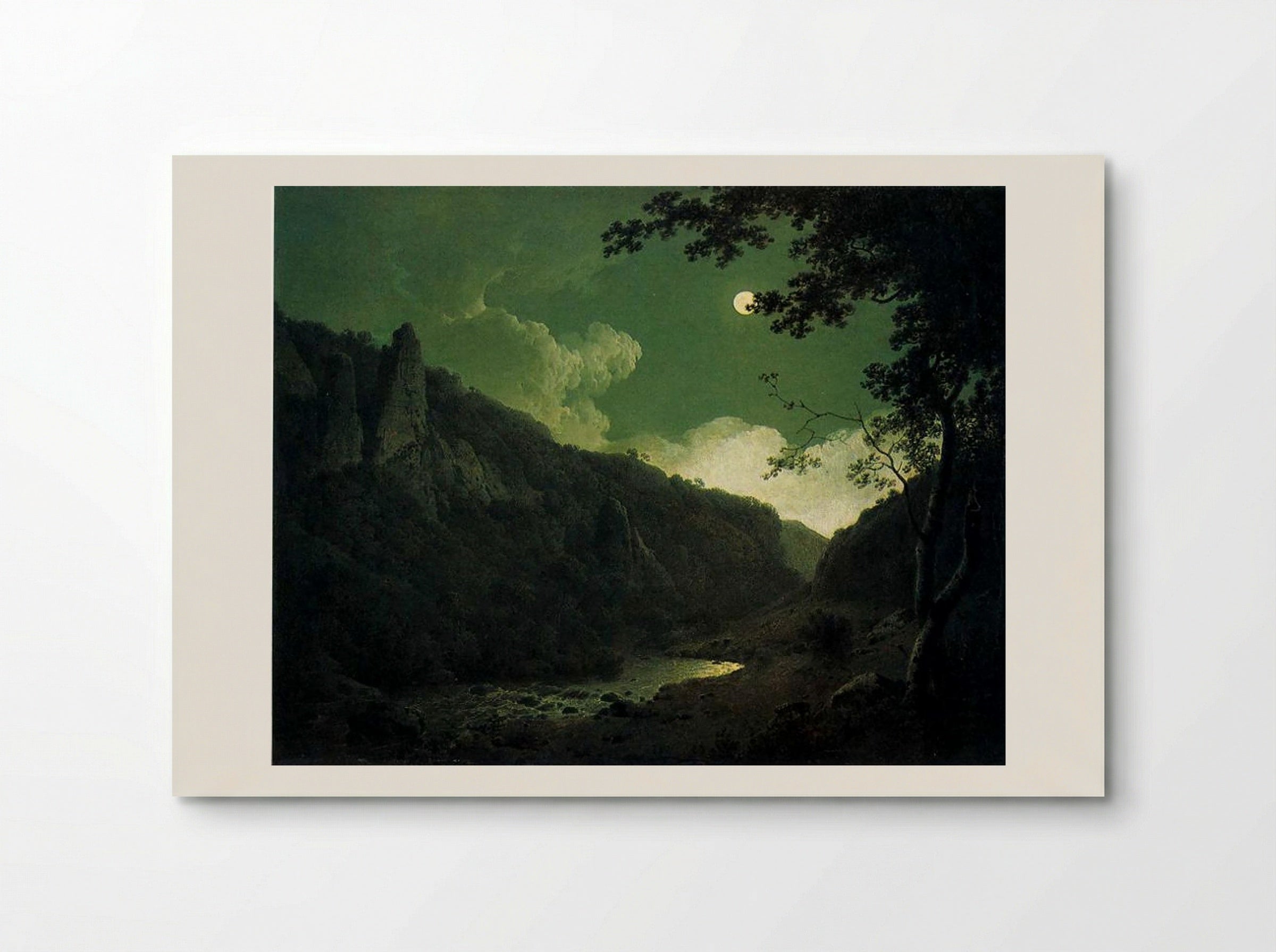 Dovedale by Moonlight - Joseph Wright - Poster