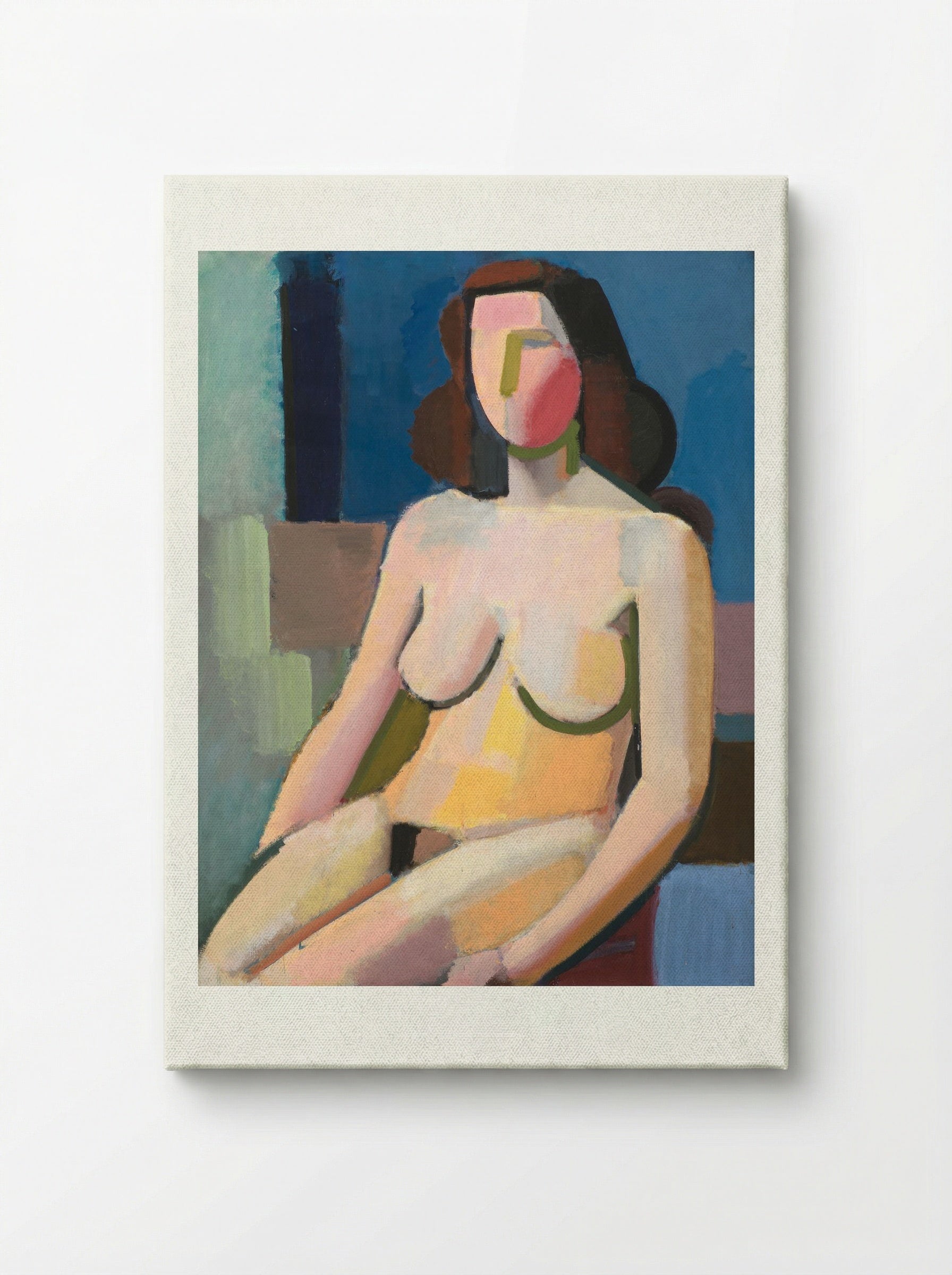 Seated Female Model - Vilhelm Lundstrøm - Canvas