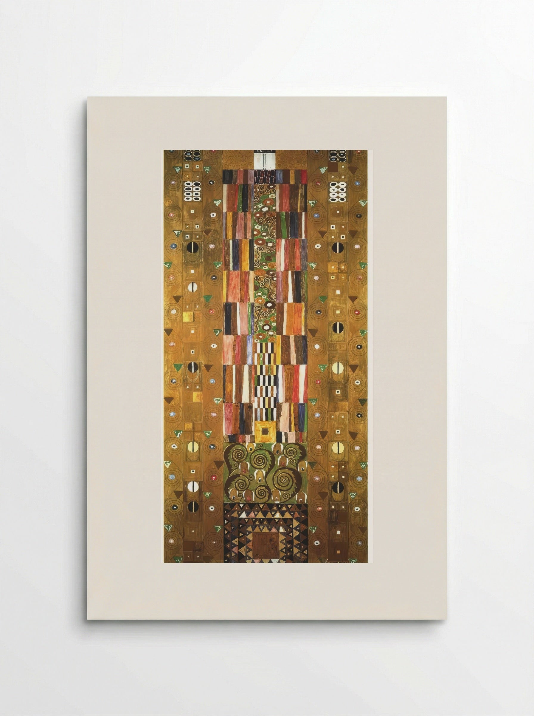 Design for the Stoclet Frieze: The Knight - Gustav Klimt - Poster