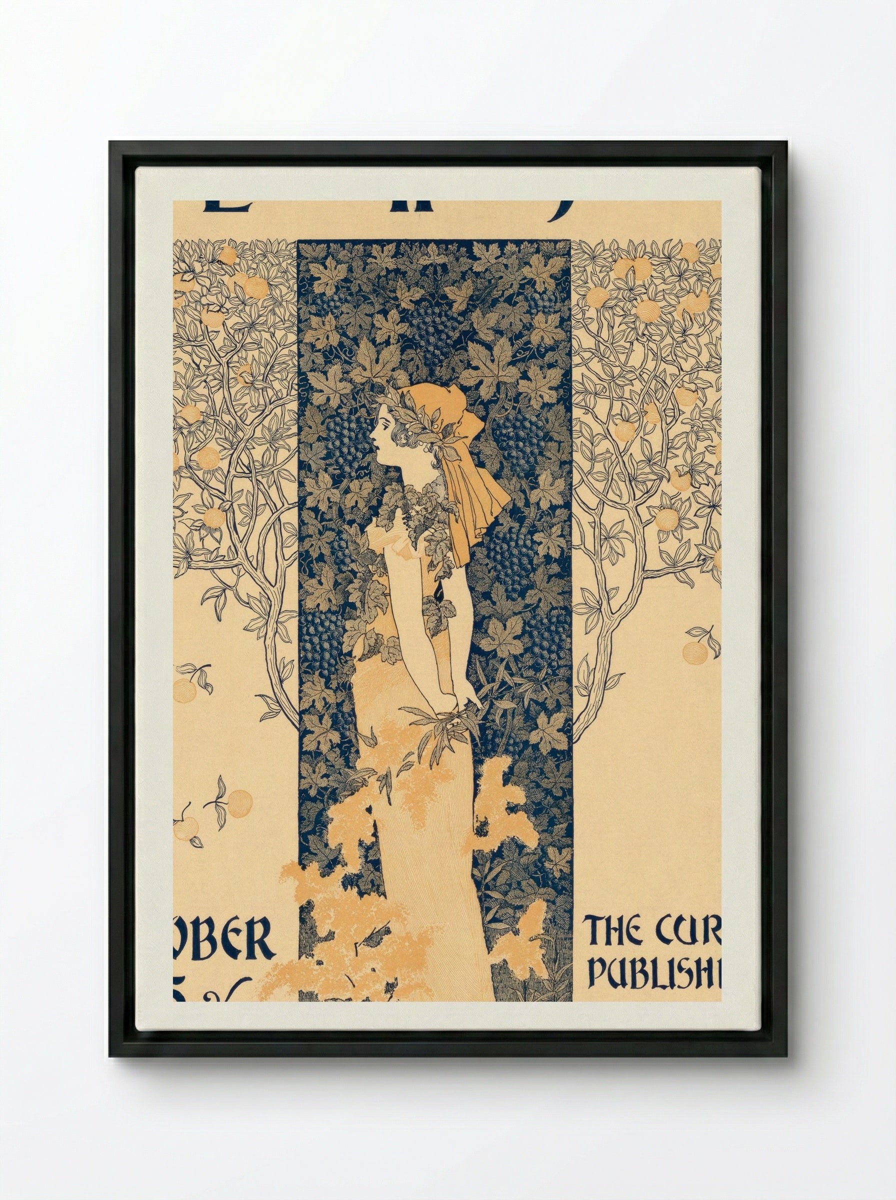 The Ladies' Home Journal for October, 1895 - William Martin Johnson - Framed Canvas Black