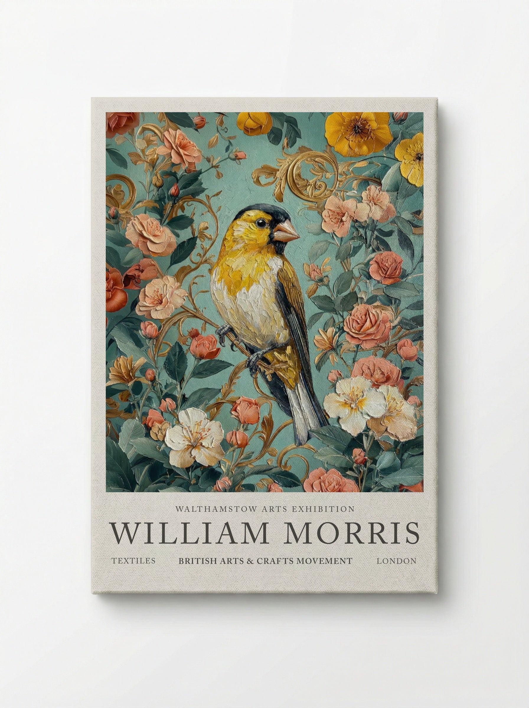 Goldfinch Glow - William Morris - Canvas