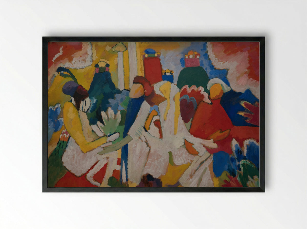 Oriental - Wassily Kandinsky - Framed Print Black