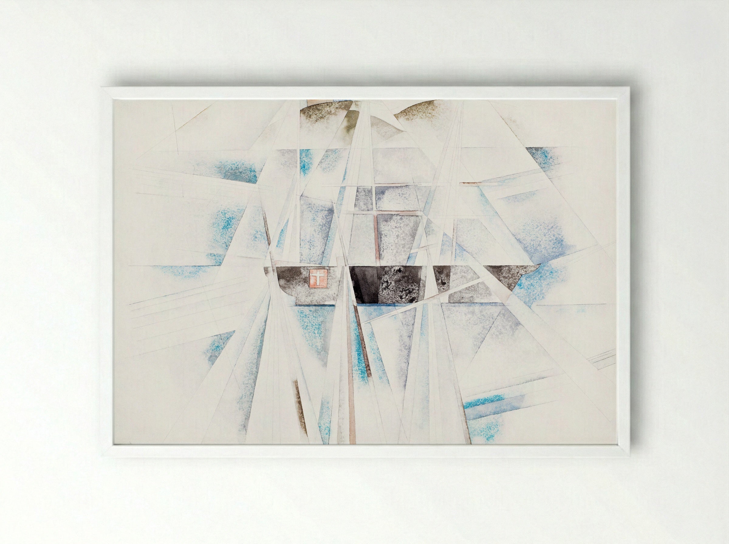 Bermuda No. 2, The Schooner - Charles Demuth - Framed Print White