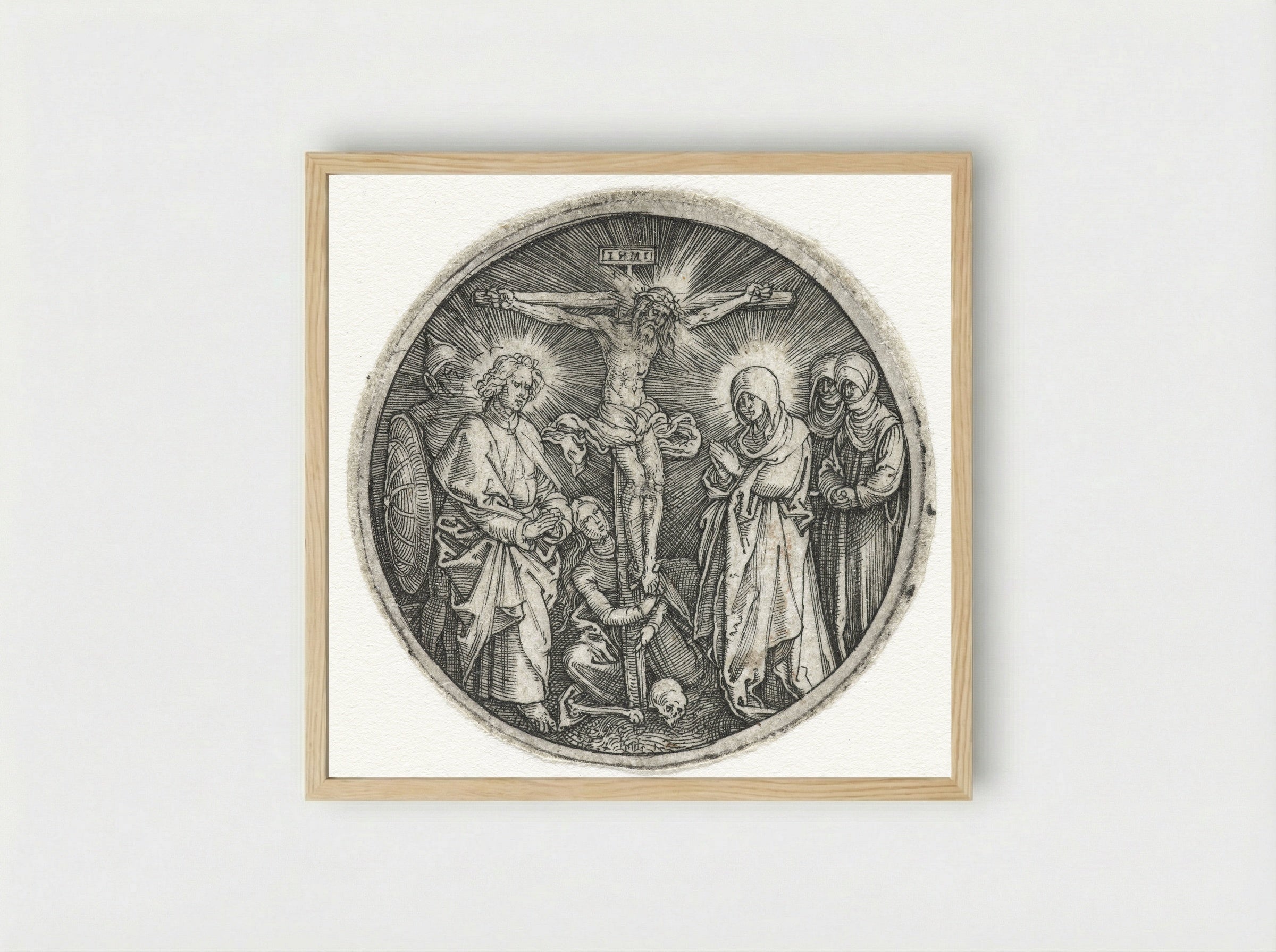 The Small Crucifixion - Albrecht Dürer - Framed Print Wood