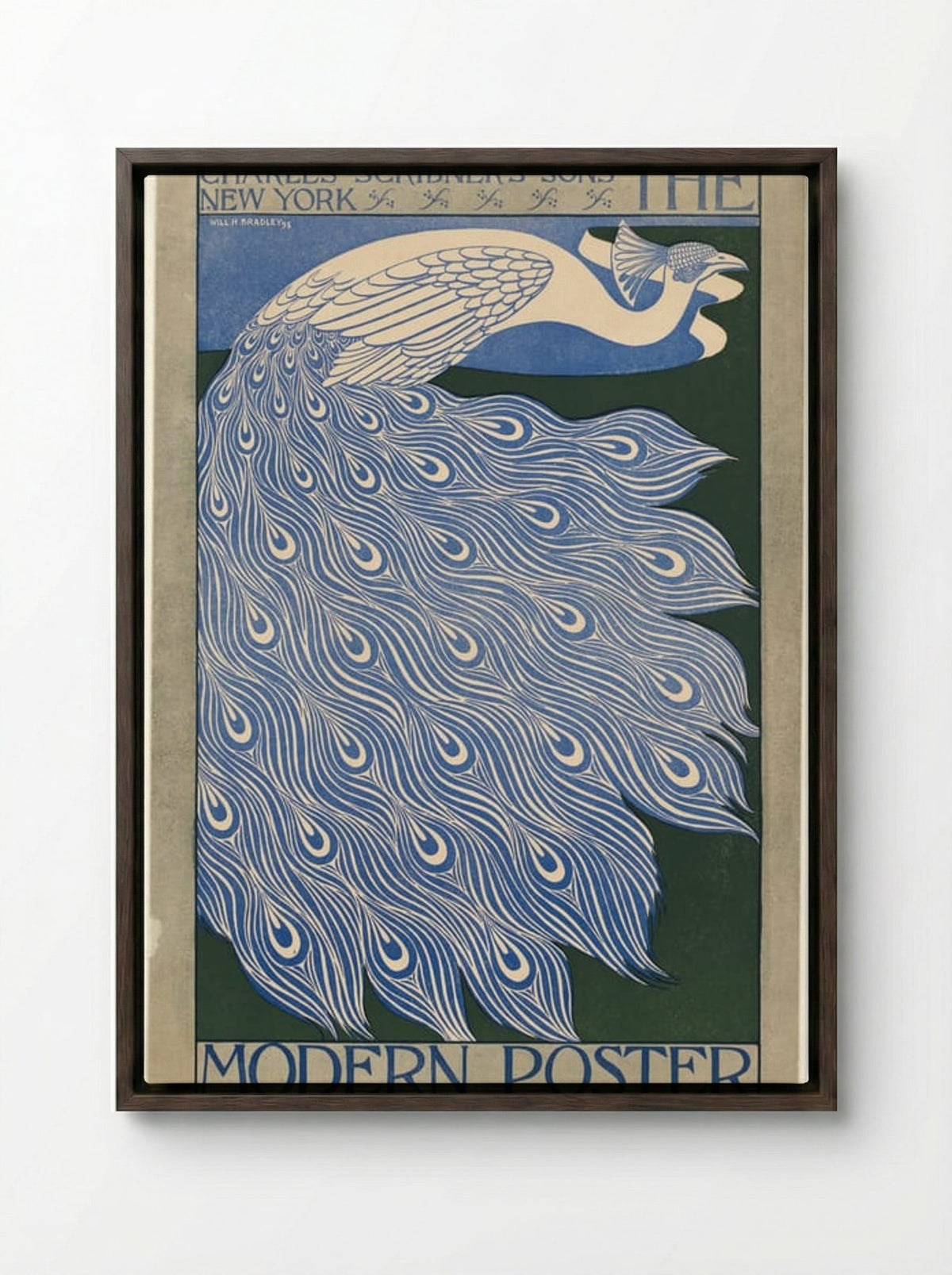 The Modern Poster - Will H. Bradley - Framed Canvas Dark Wood