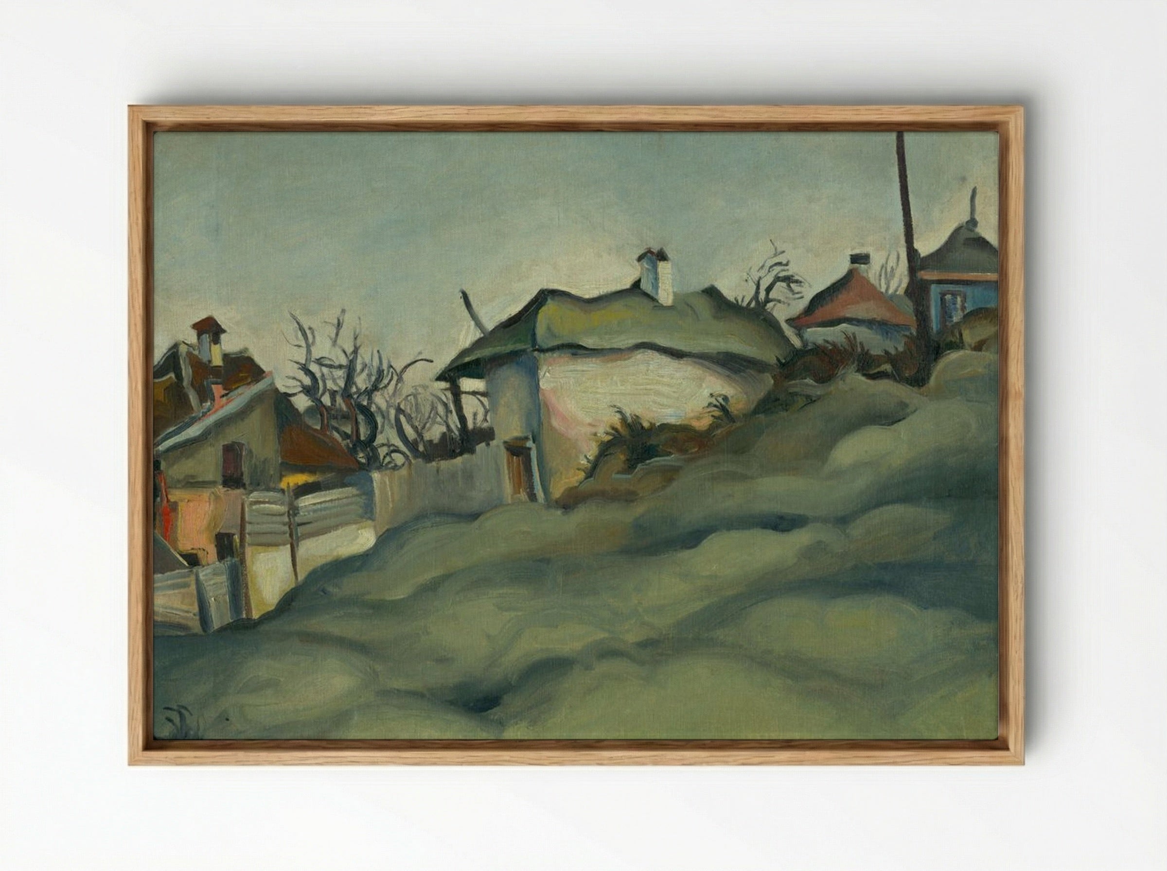 Periphery of Kosice - Konstantin Bauer - Framed Canvas Wood