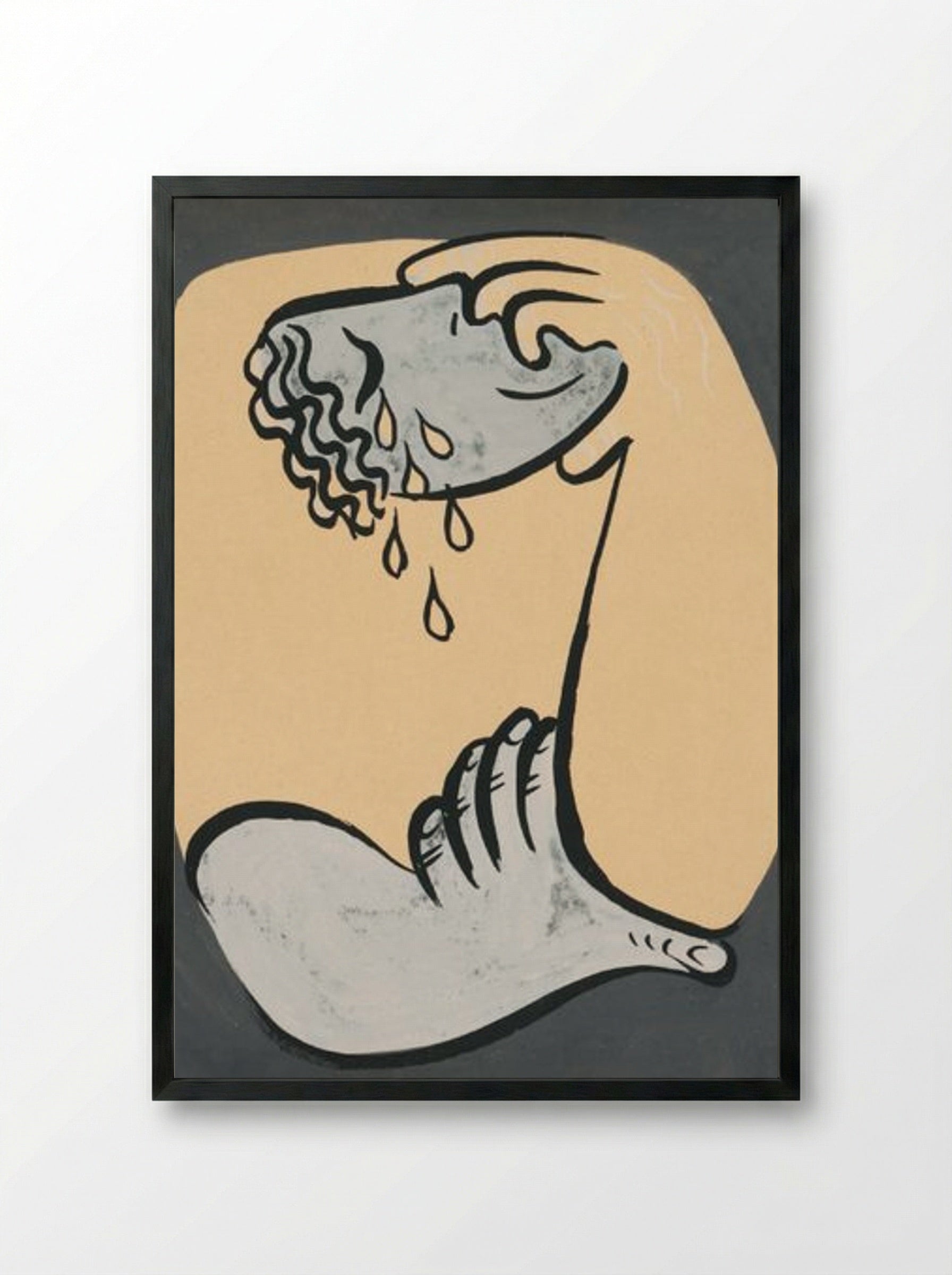 Despair - Mikuláš Galanda - Framed Print Black