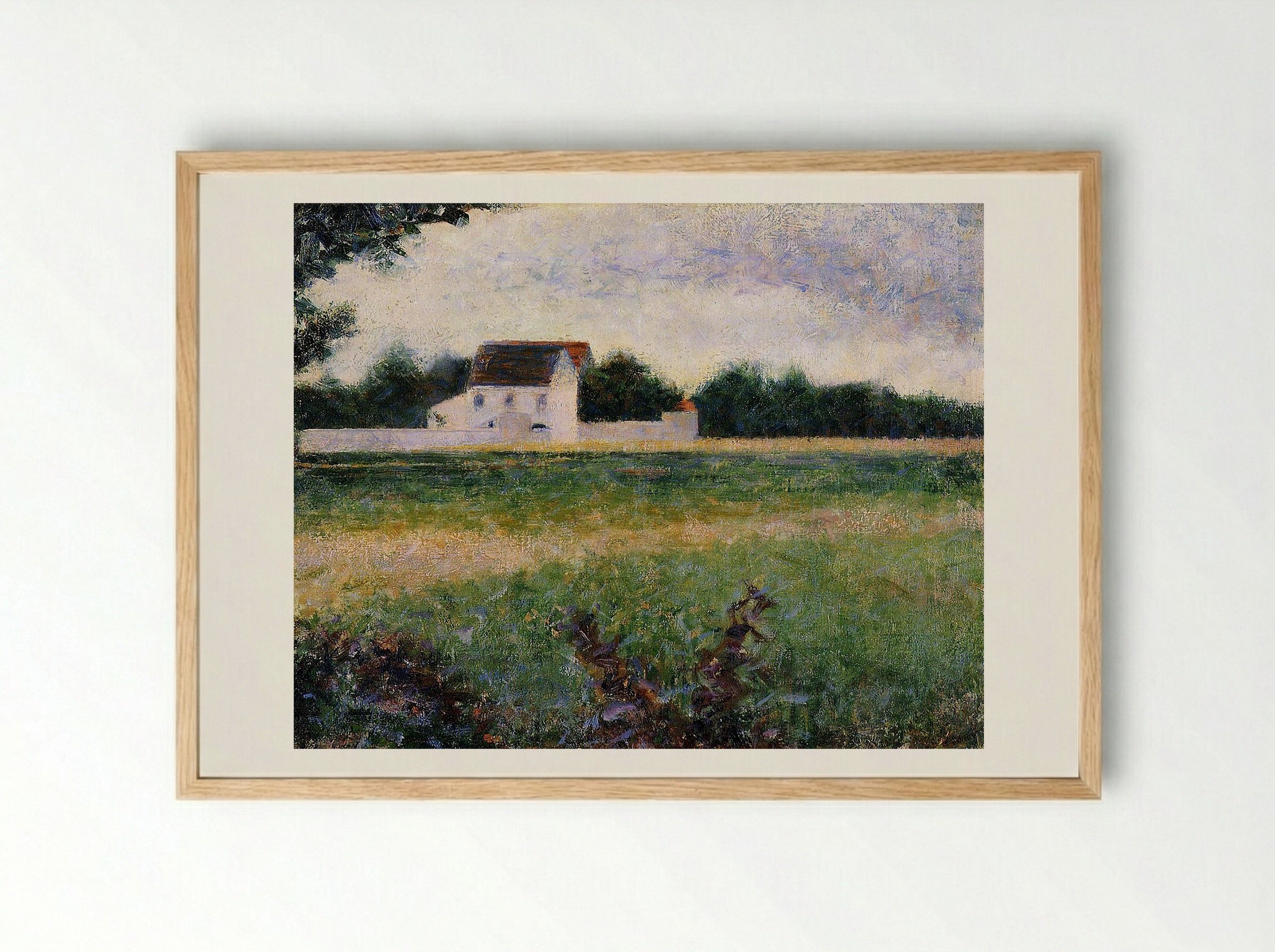 Landscape in the Île-de-France - Armand Guillaumin - Framed Print Wood