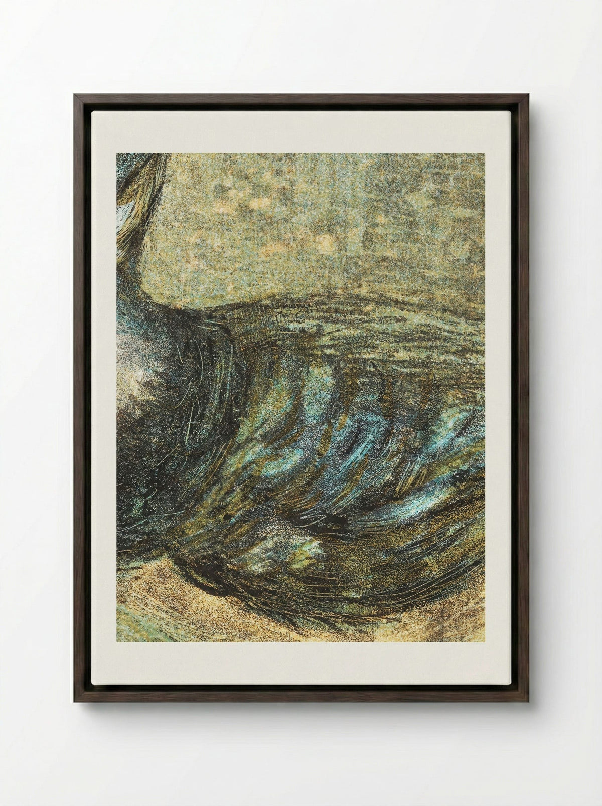 Kievit (Lapwing) - Theo van Hoytema - Framed Canvas Dark Wood