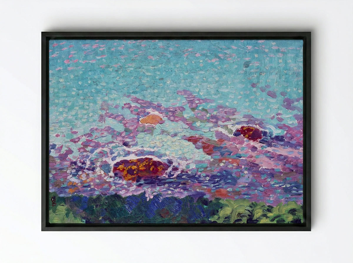 Ocean Coast - Maurice Denis - Framed Canvas Black