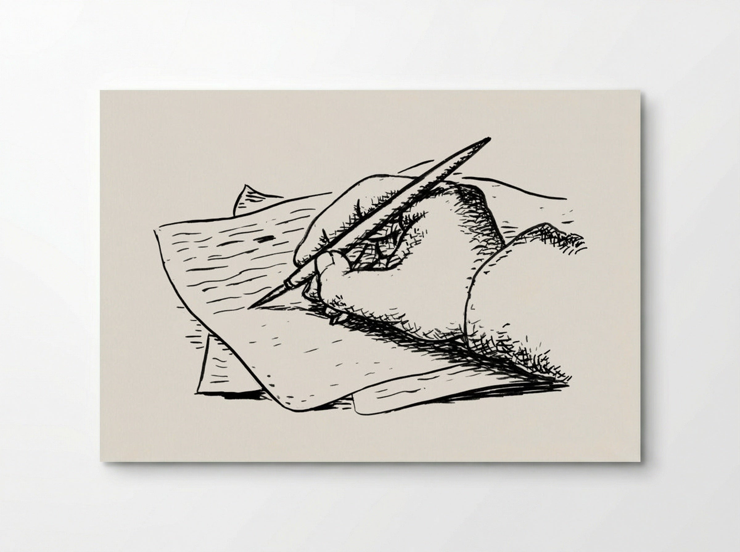 Writing Hand - Leo Gestel - Poster
