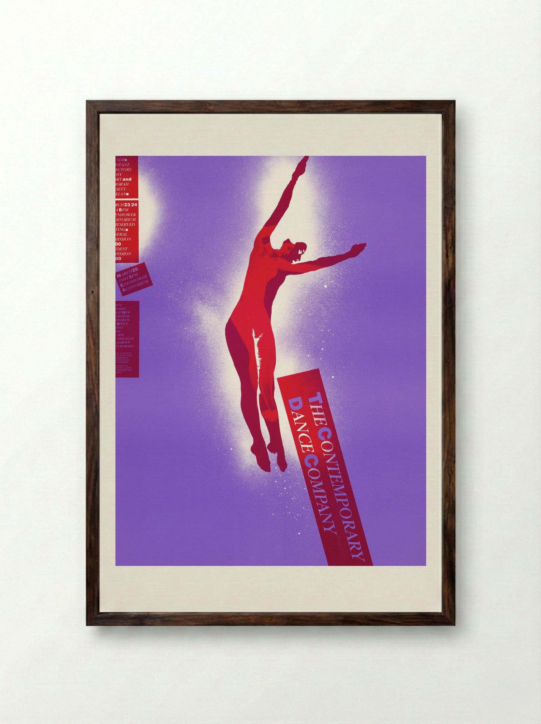 The Contemporary Dance Company - Lanny Sommese - Framed Print Dark Wood