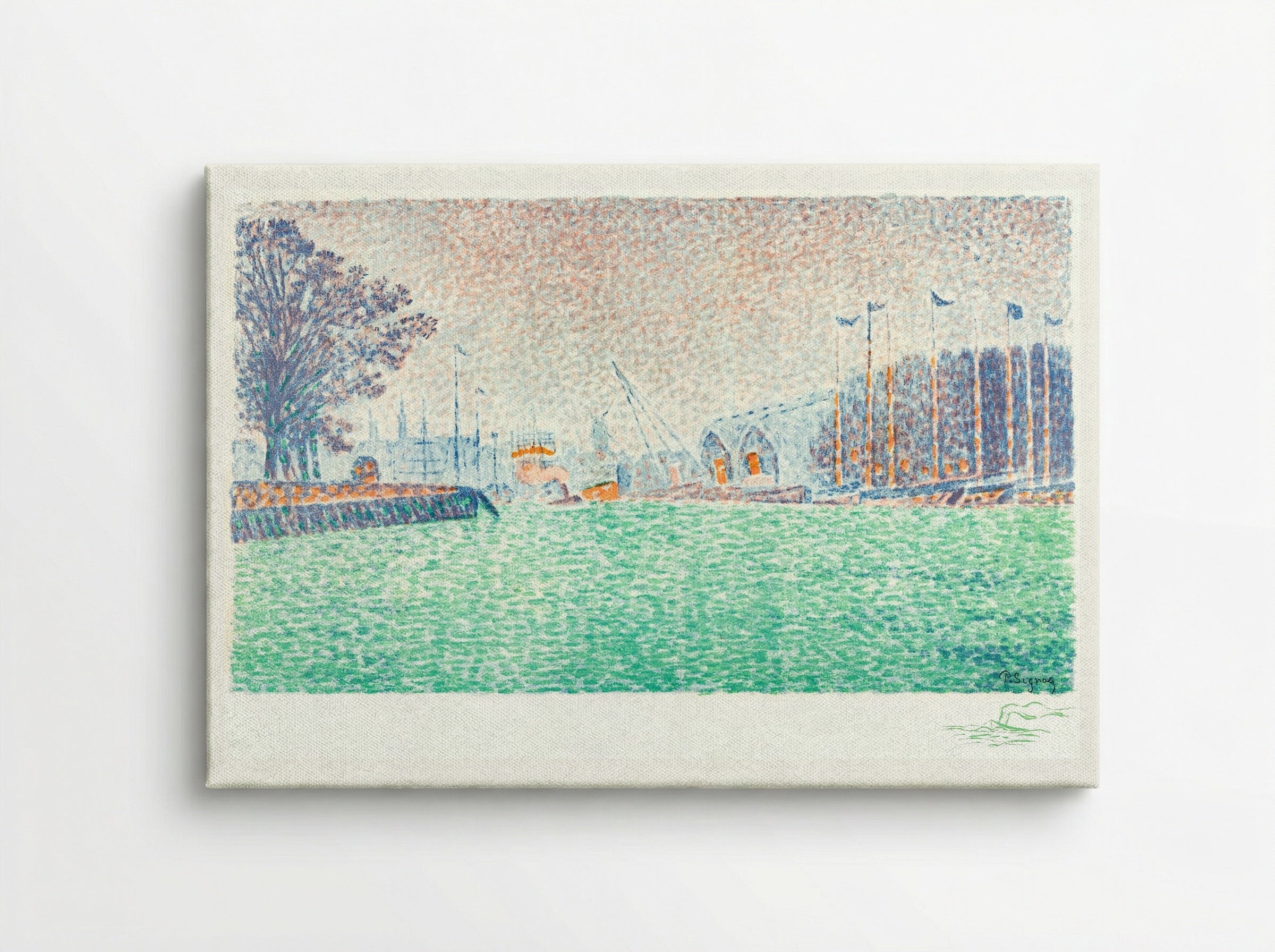 At Flushing (A Flessingue) - Paul Signac - Canvas