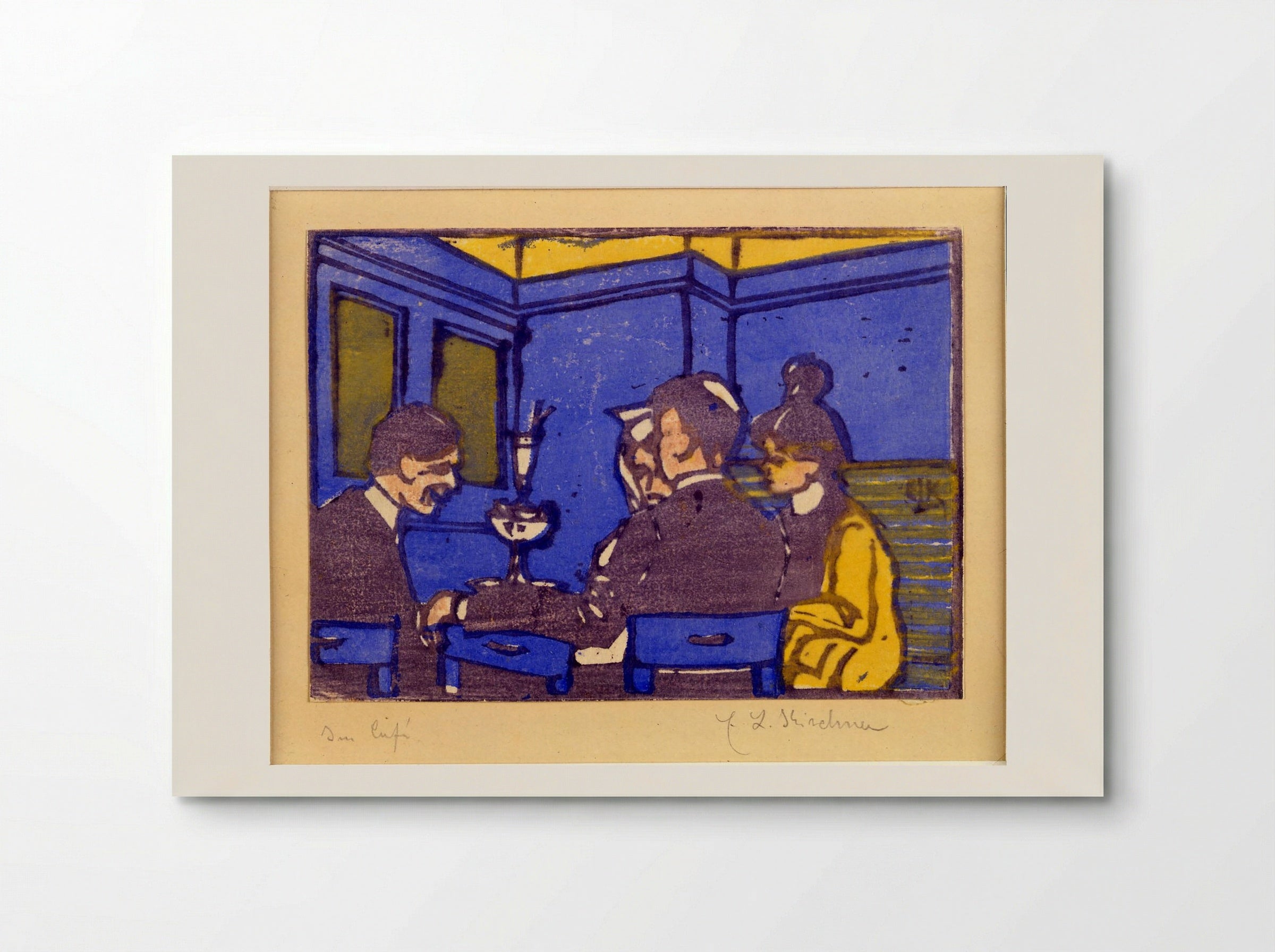 The Café - Ernst Ludwig Kirchner - Poster