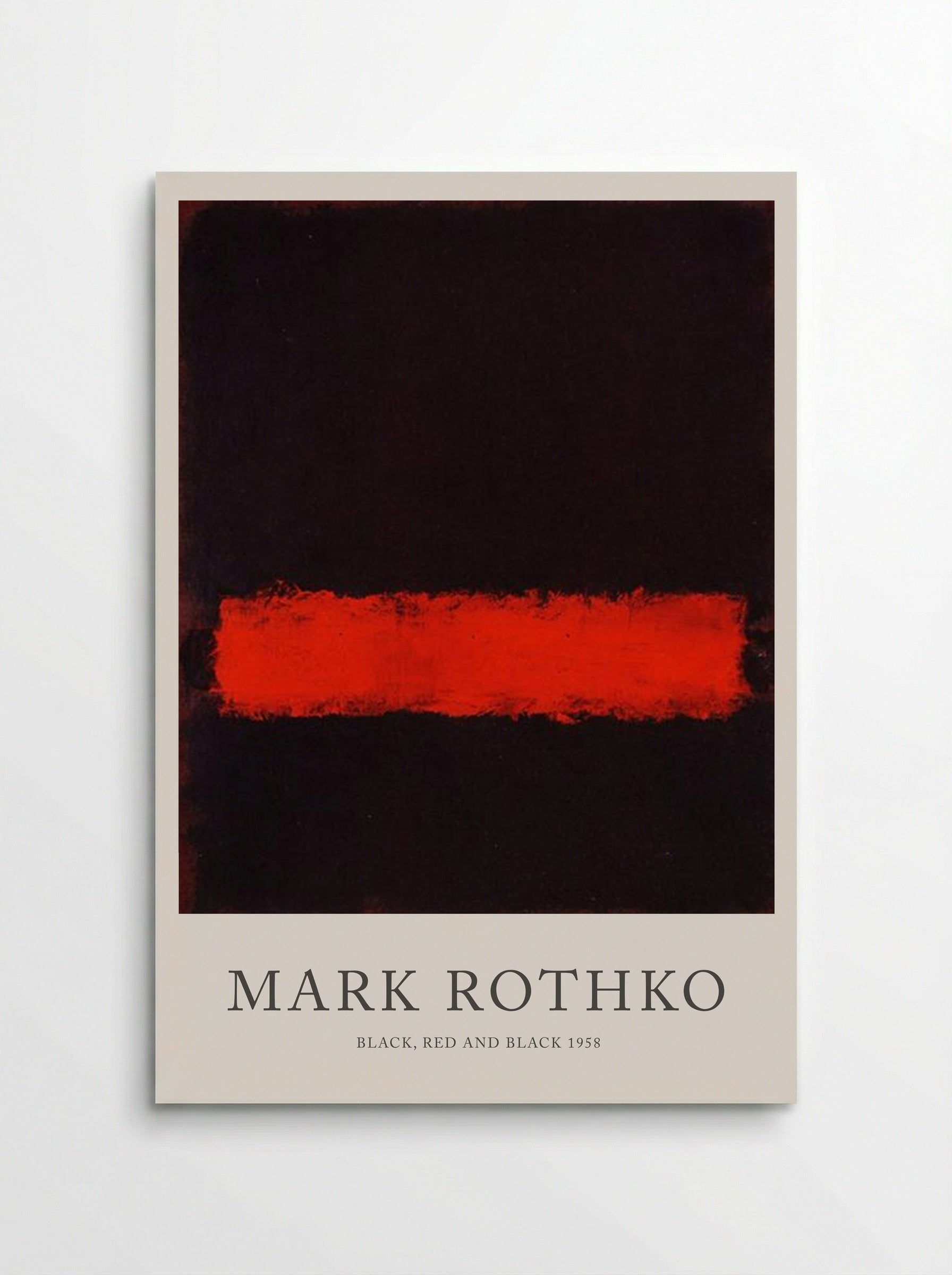 Black, Red and Black - Mark Rothko - Poster