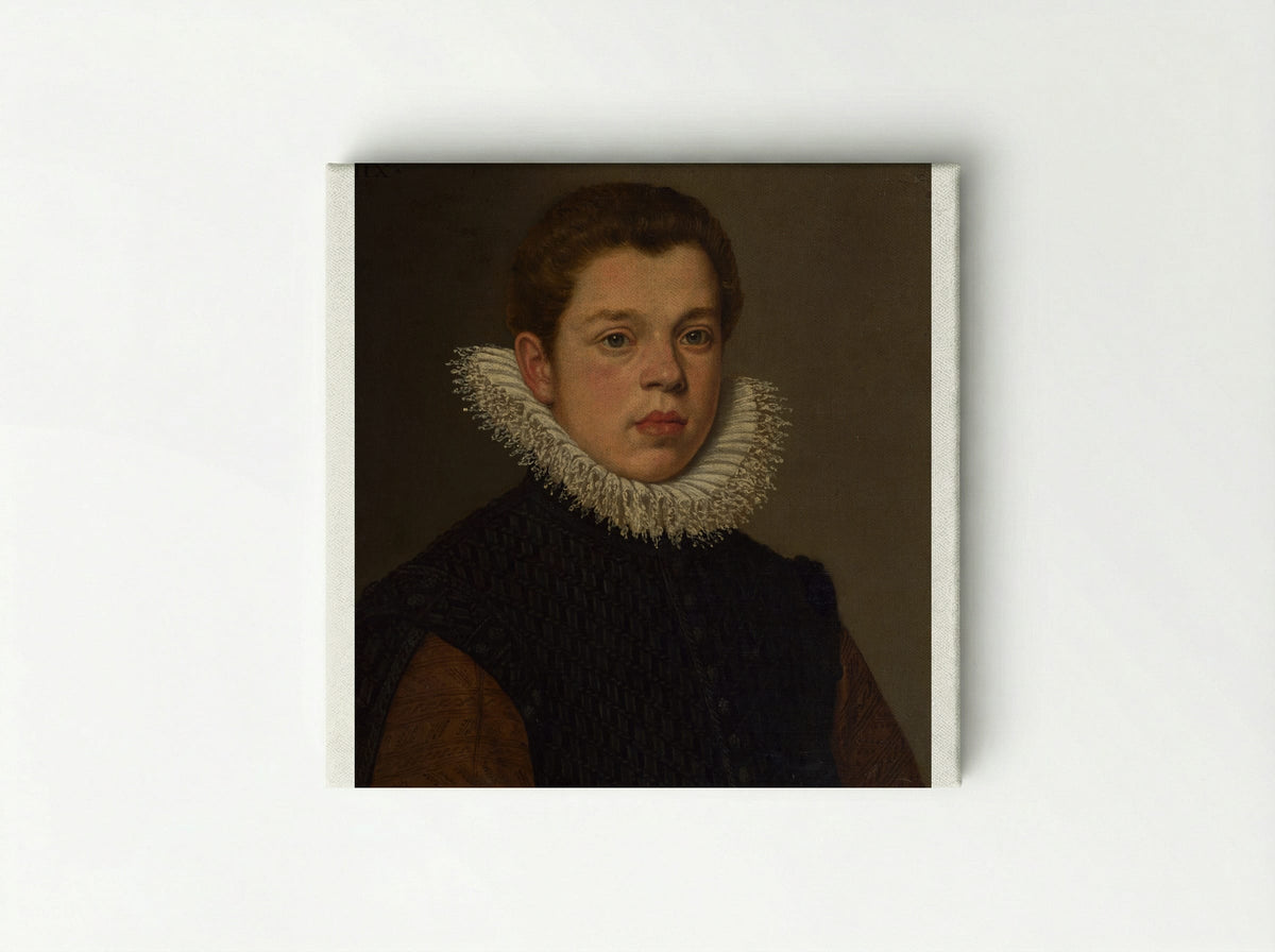 Portrait of a Young Man with a White Ruff Collar - Sofonisba Anguissola - Canvas