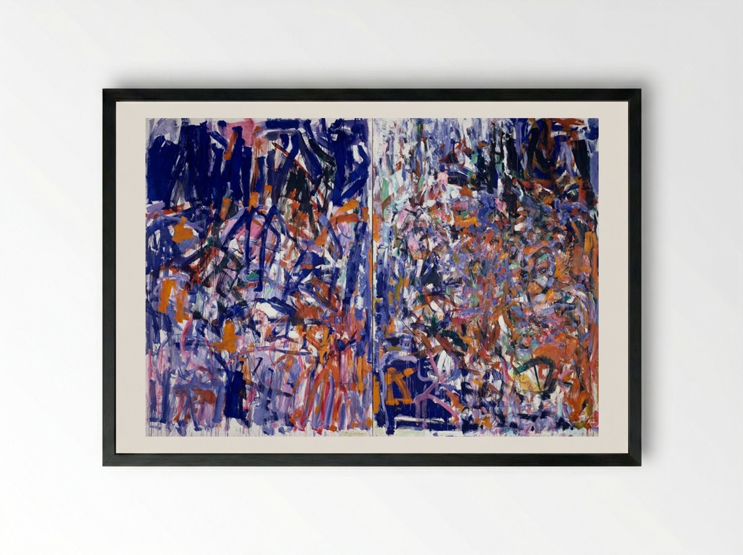 Weeds - Joan Mitchell - Framed Print Black