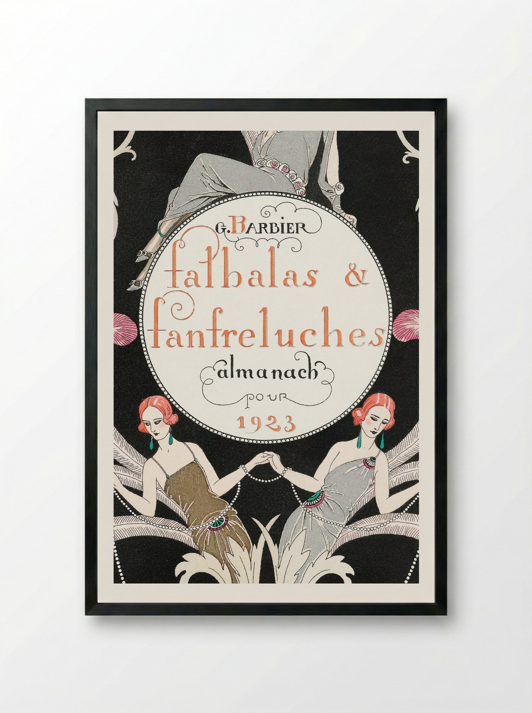 Falbalas et Fanfreluches - George Barbier - Framed Print Black