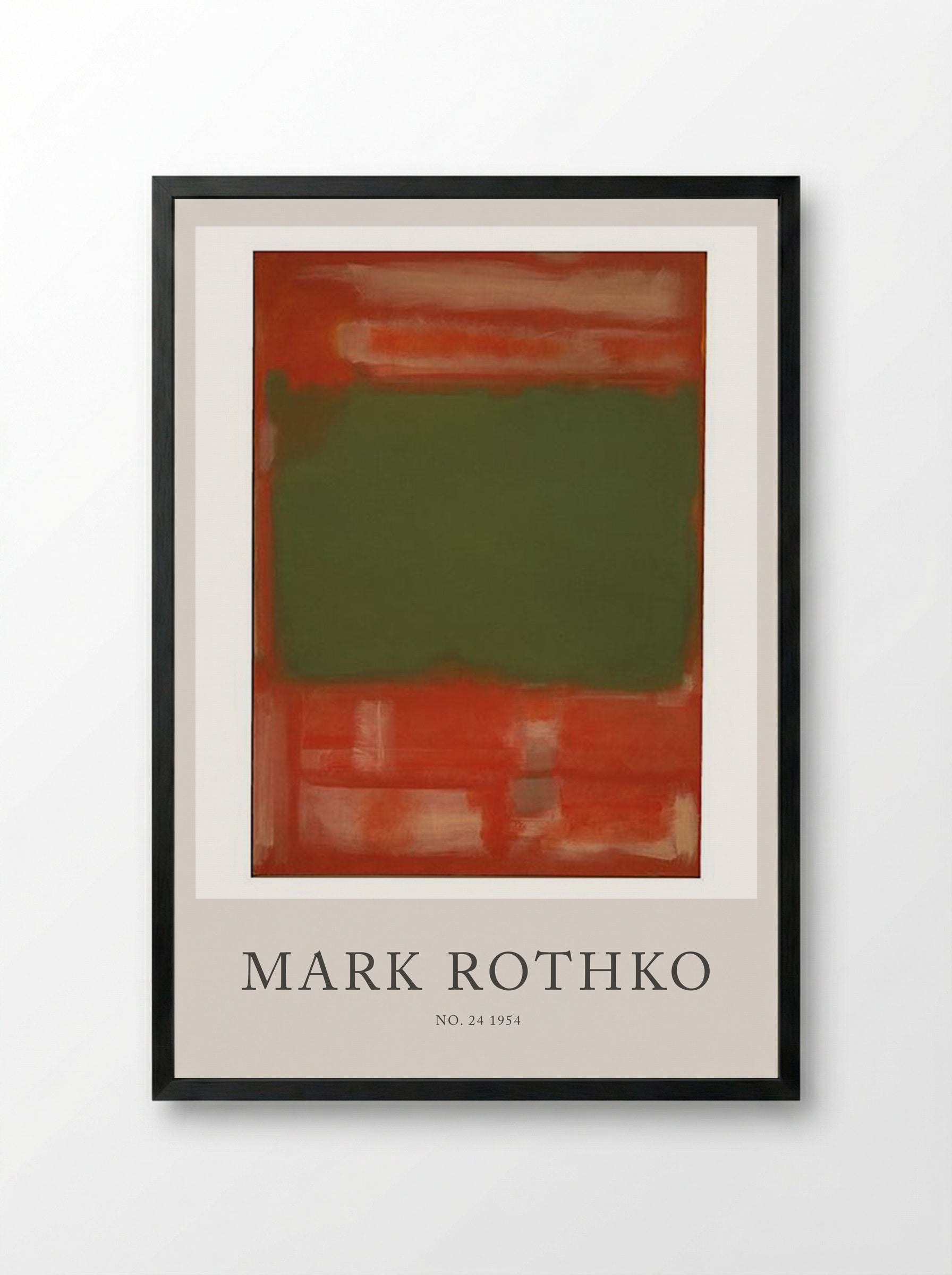 No. 24 - Mark Rothko - Framed Print Black