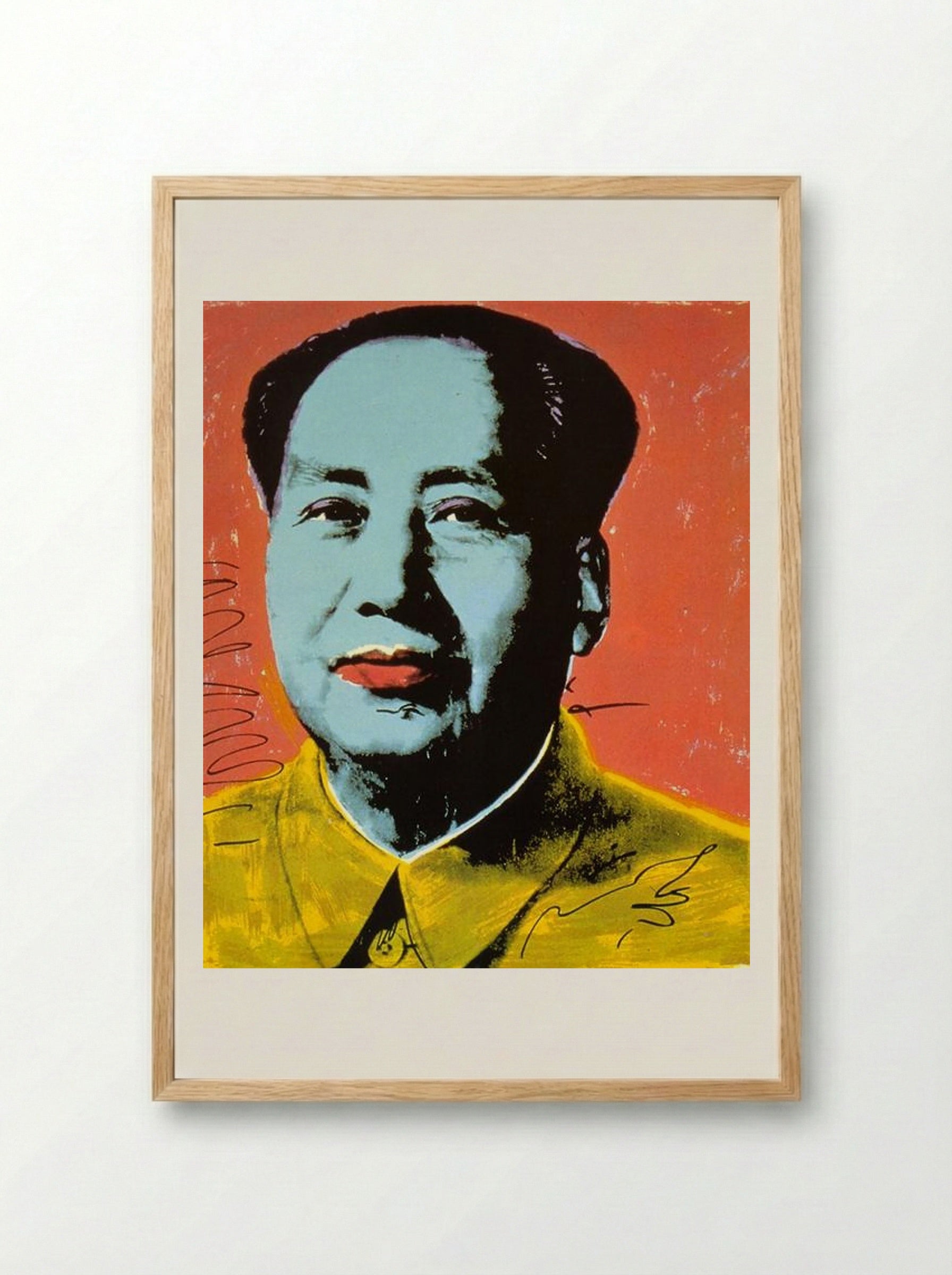 Mao - Andy Warhol - Framed Print Wood