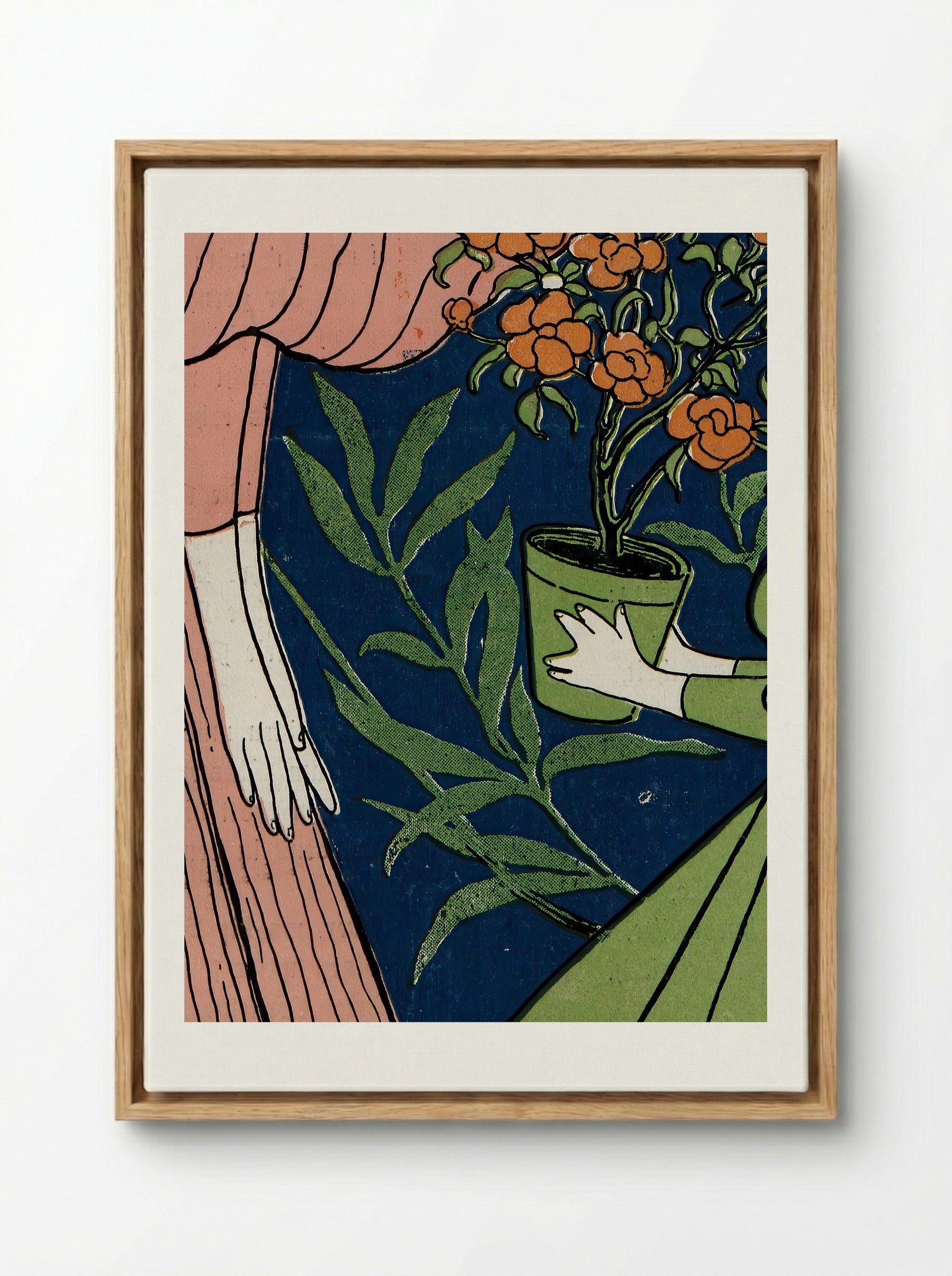 Umschlag der Kunst- und Literaturzeitschrift Jugend - Hans Thoma - Framed Canvas Wood