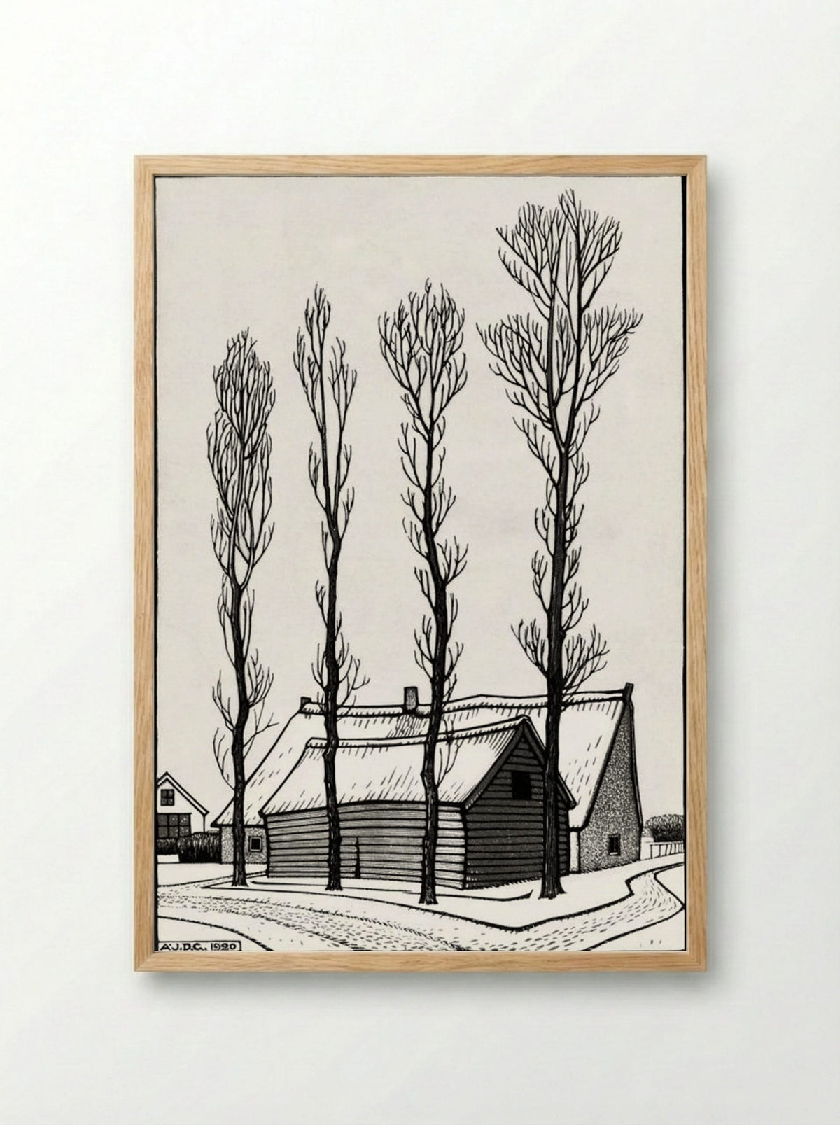 Winter - Julie de Graag - Framed Print Wood