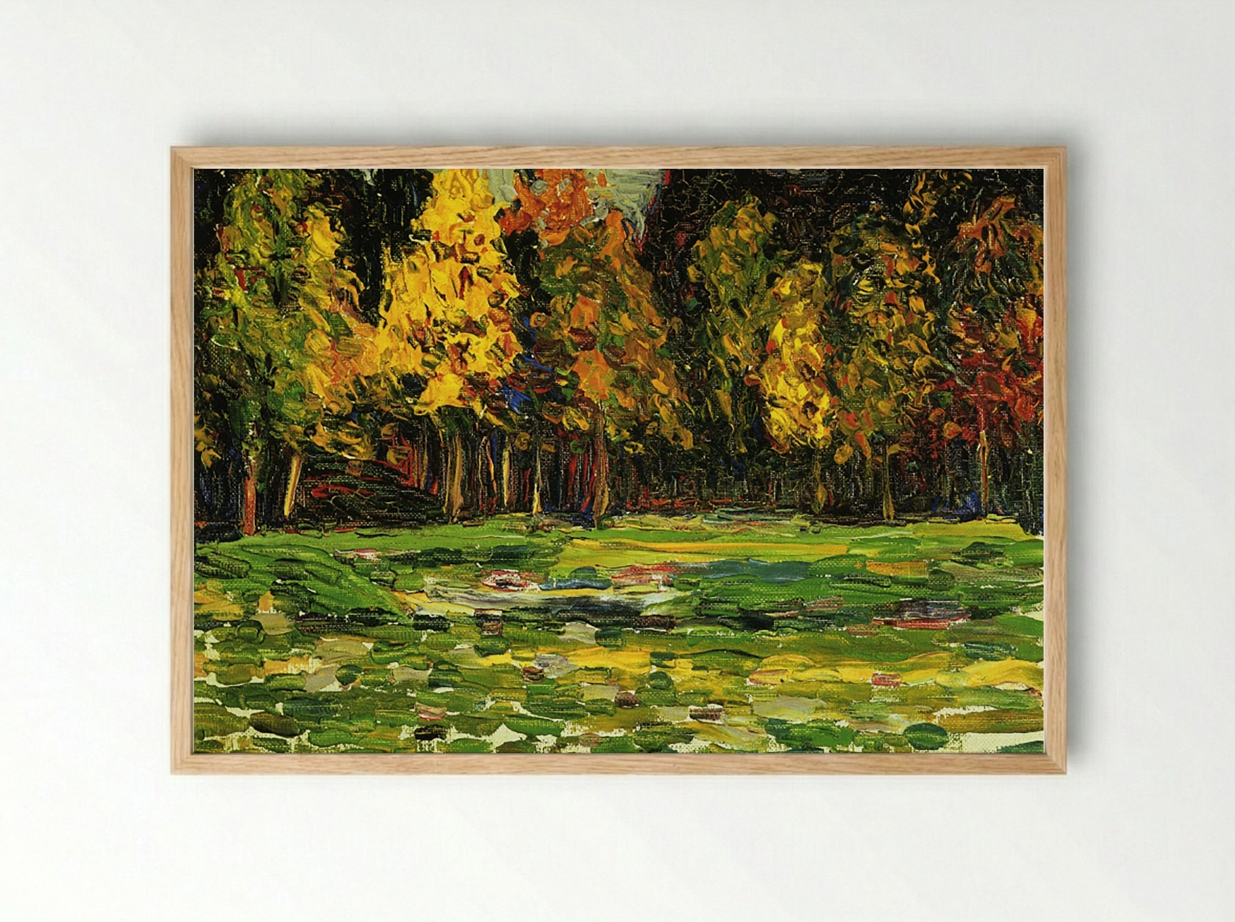 Forest Edge (Impressionist Landscape) - Fine Art Print - Framed Print Wood