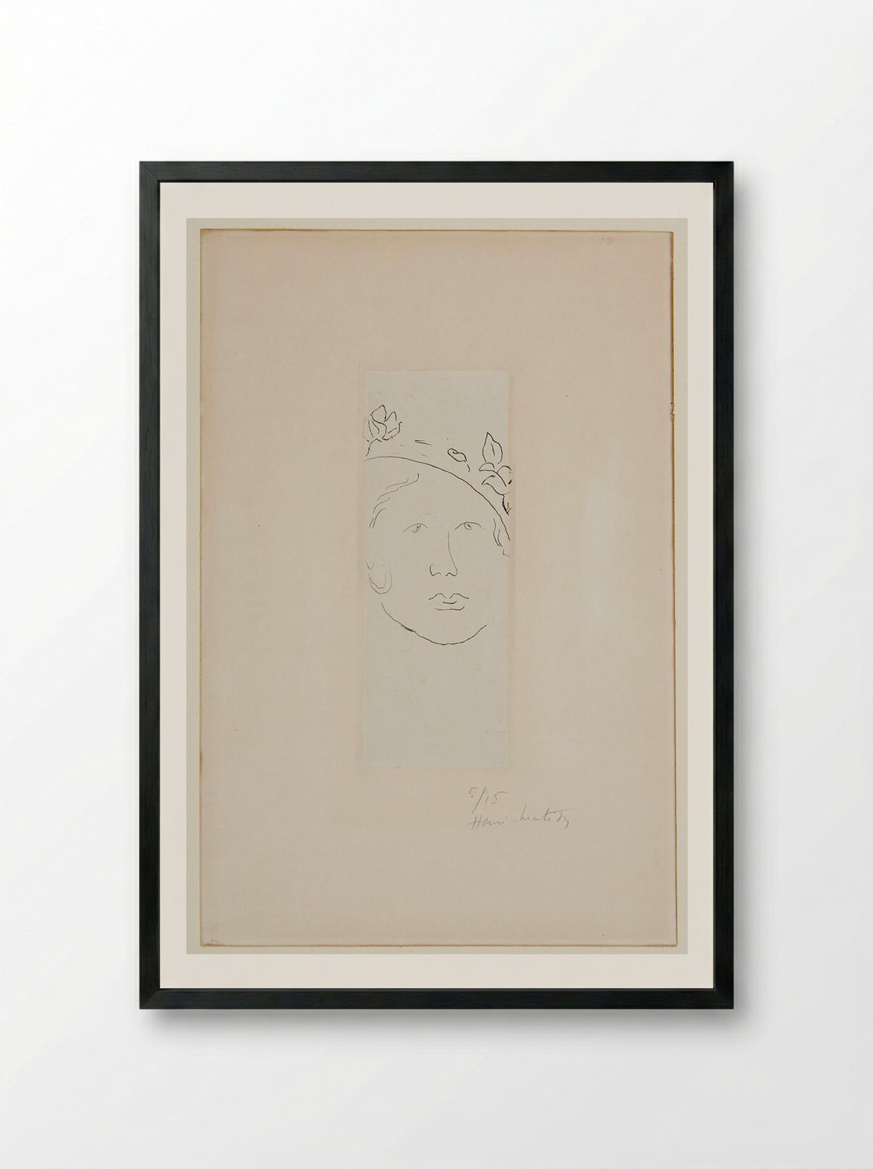 Loulou - Henri Matisse - Framed Print Black