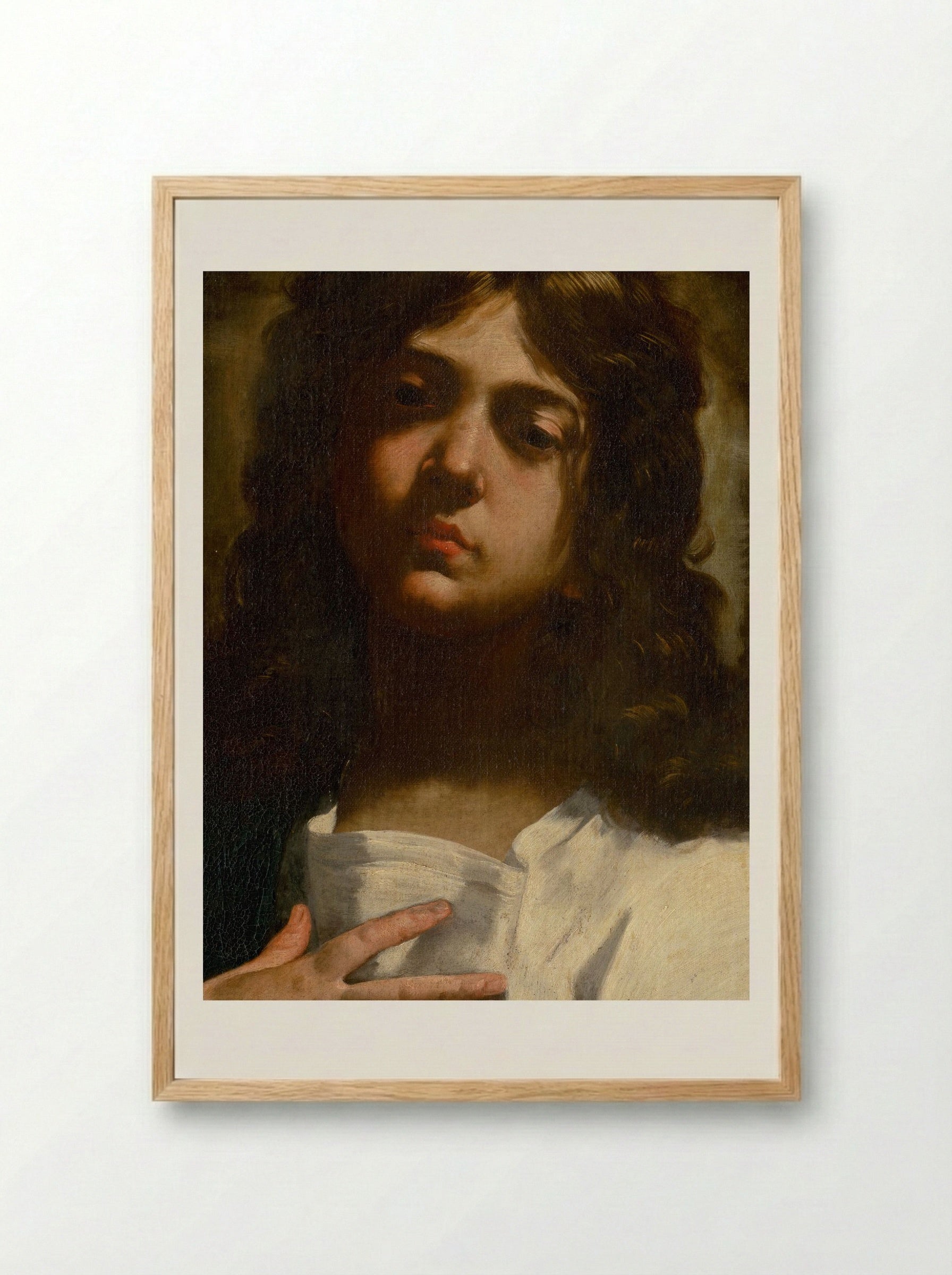 Saint John the Evangelist - Guido Reni - Framed Print Wood
