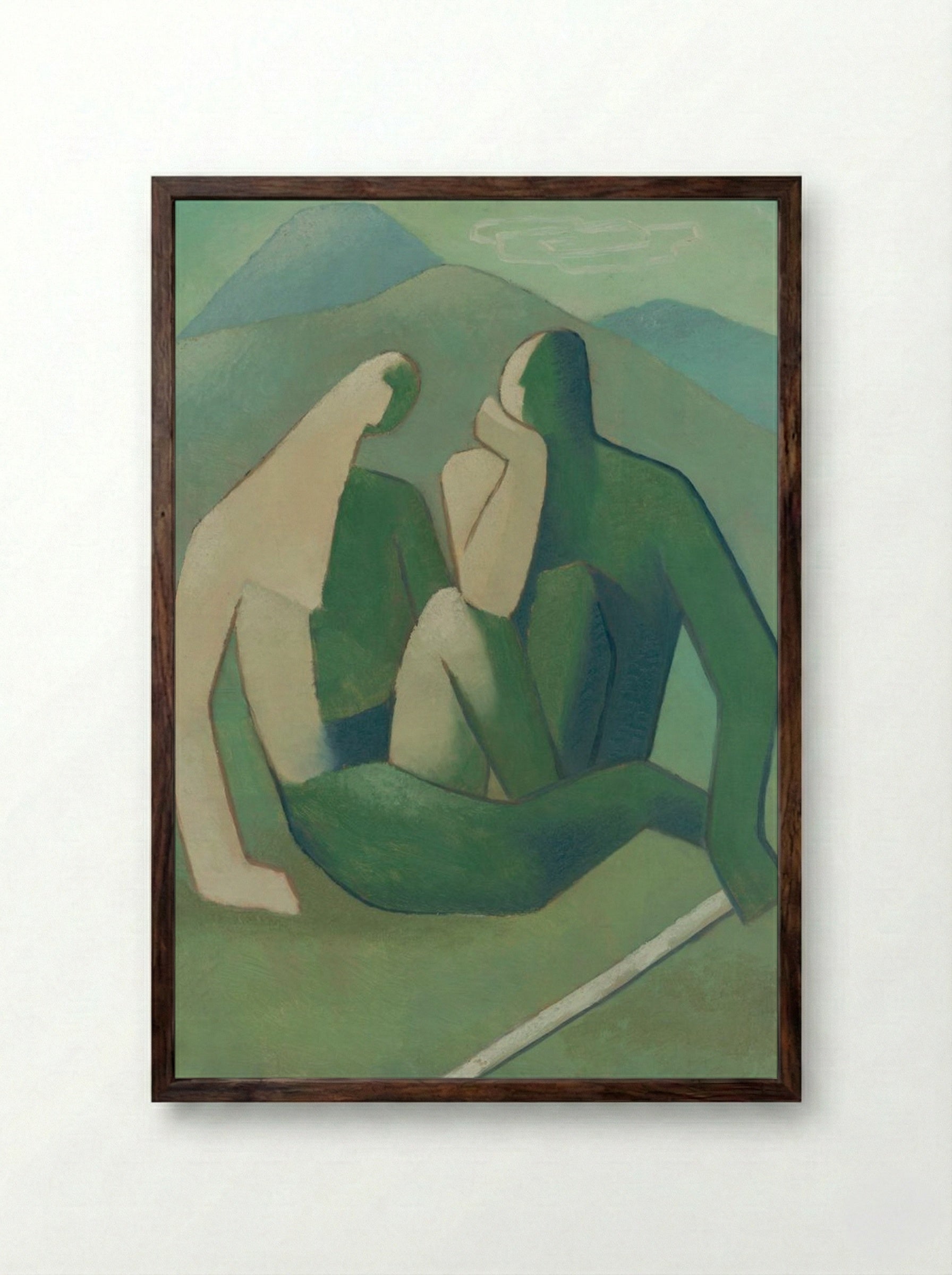 Bandits - Mikuláš Galanda - Framed Print Dark Wood