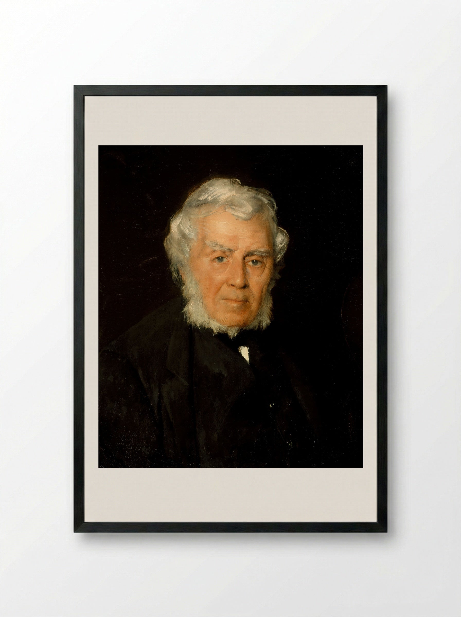 Portrait of Robert Walter Weir - Julian Alden Weir - Framed Print Black