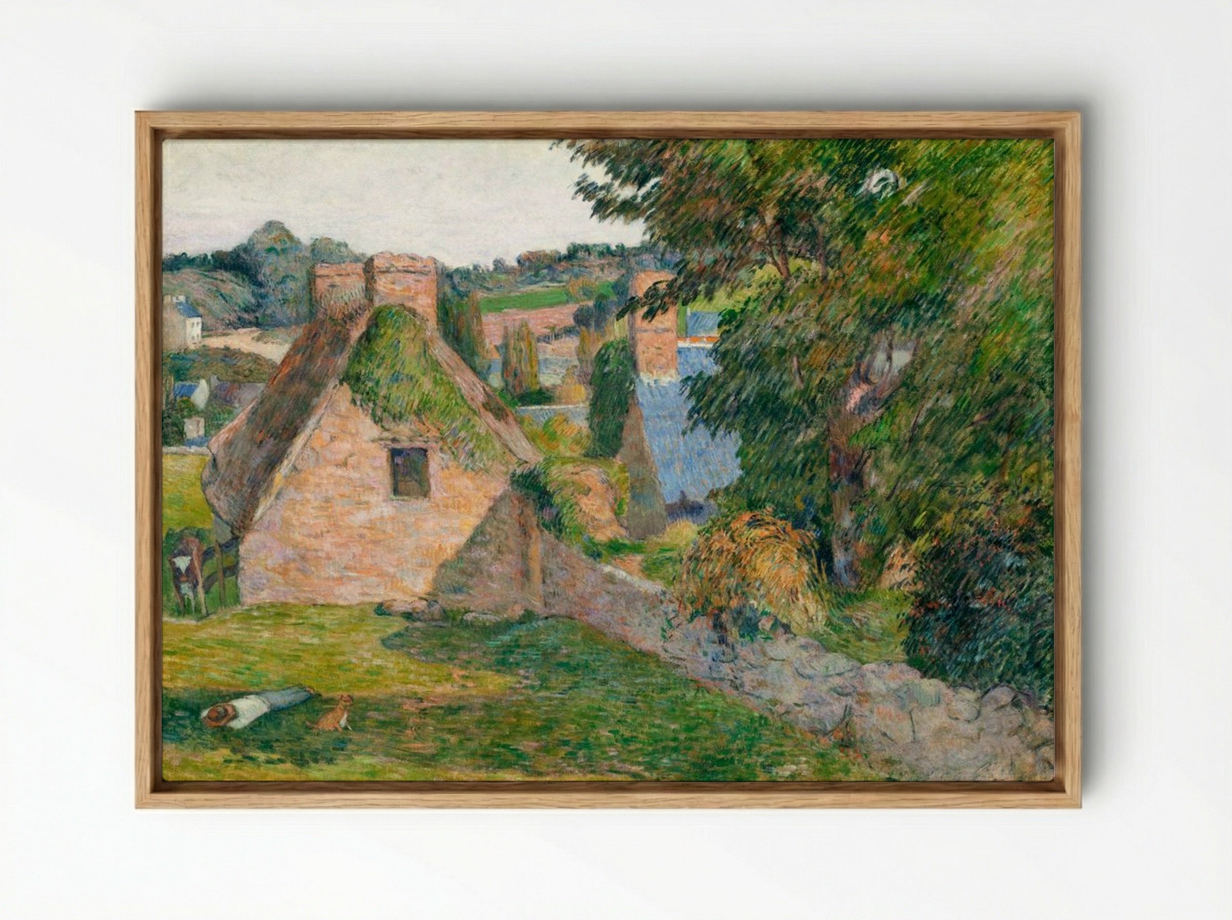 The Field of Derout-Lollichon - Paul Gauguin - Framed Canvas Wood