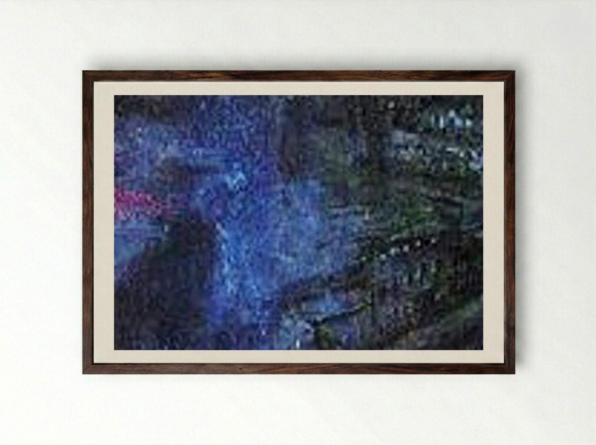 Bridges over the Seine - Marc Chagall - Framed Print Dark Wood
