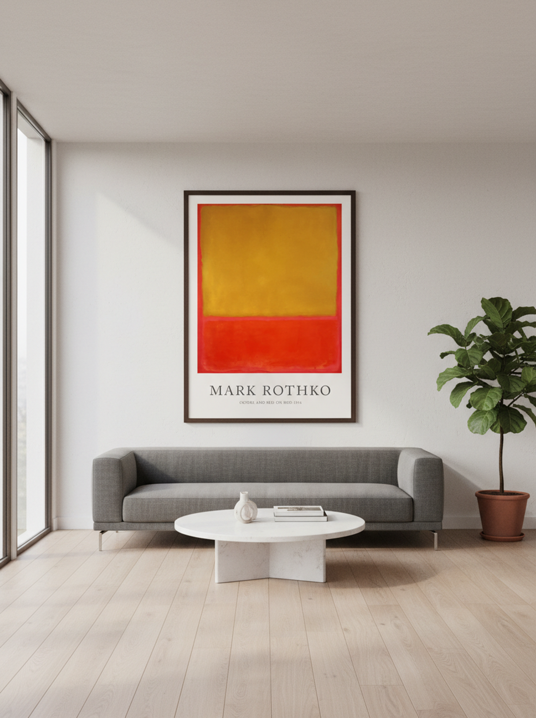 Ochre and Red on Red - Mark Rothko - Lifestyle