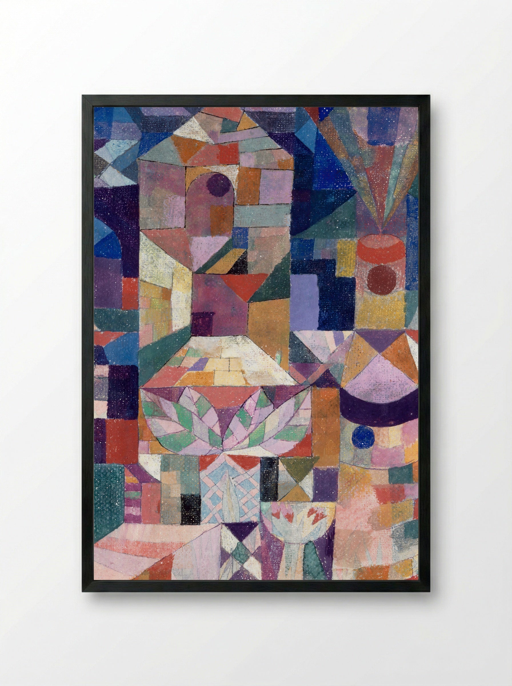 Burggarten - Paul Klee - Framed Print Black